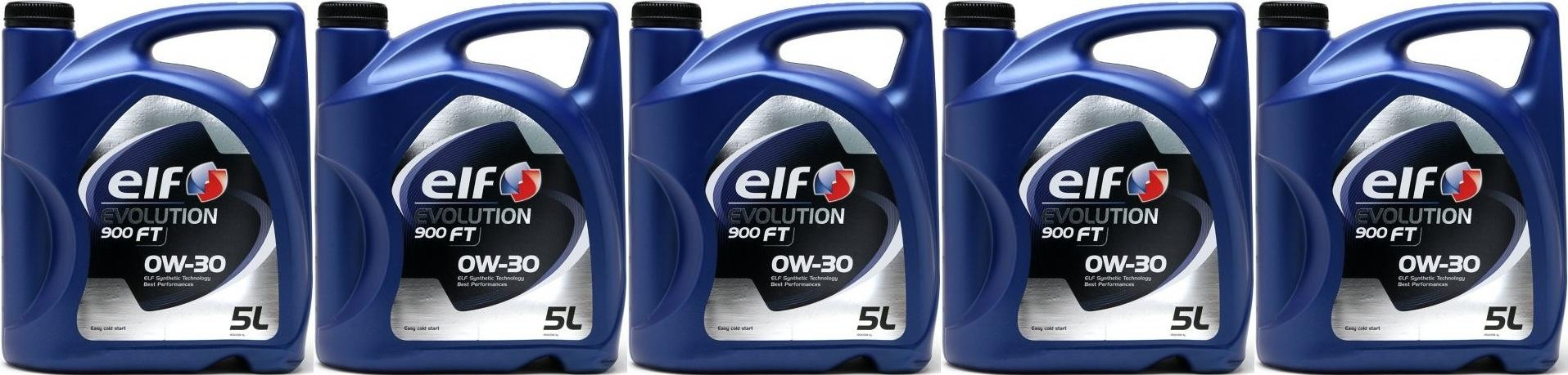 Elf Evolution 900 FT 0W-30 Motoröl 5x 5 = 25 Liter