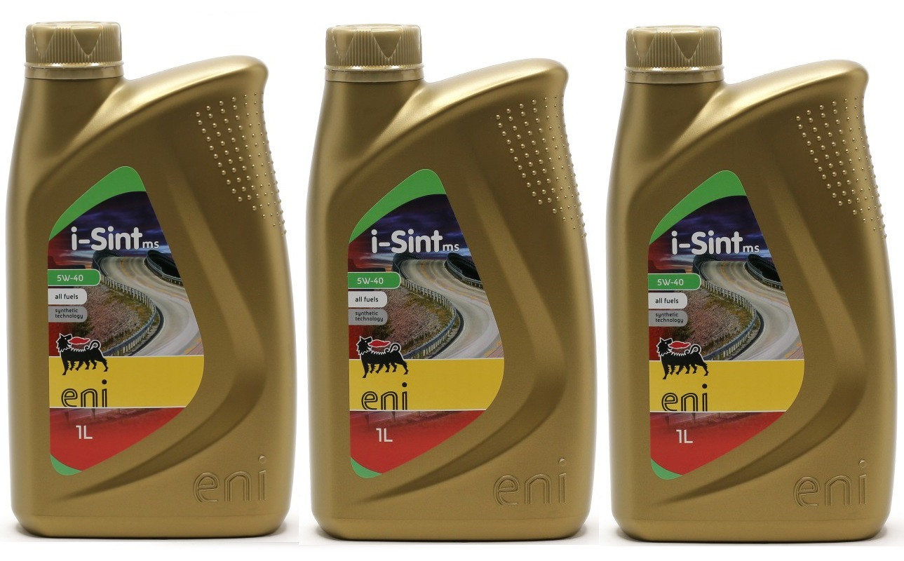 ENI i-Sint MS 5W-40 Motoröl 3x 1l = 3 Liter