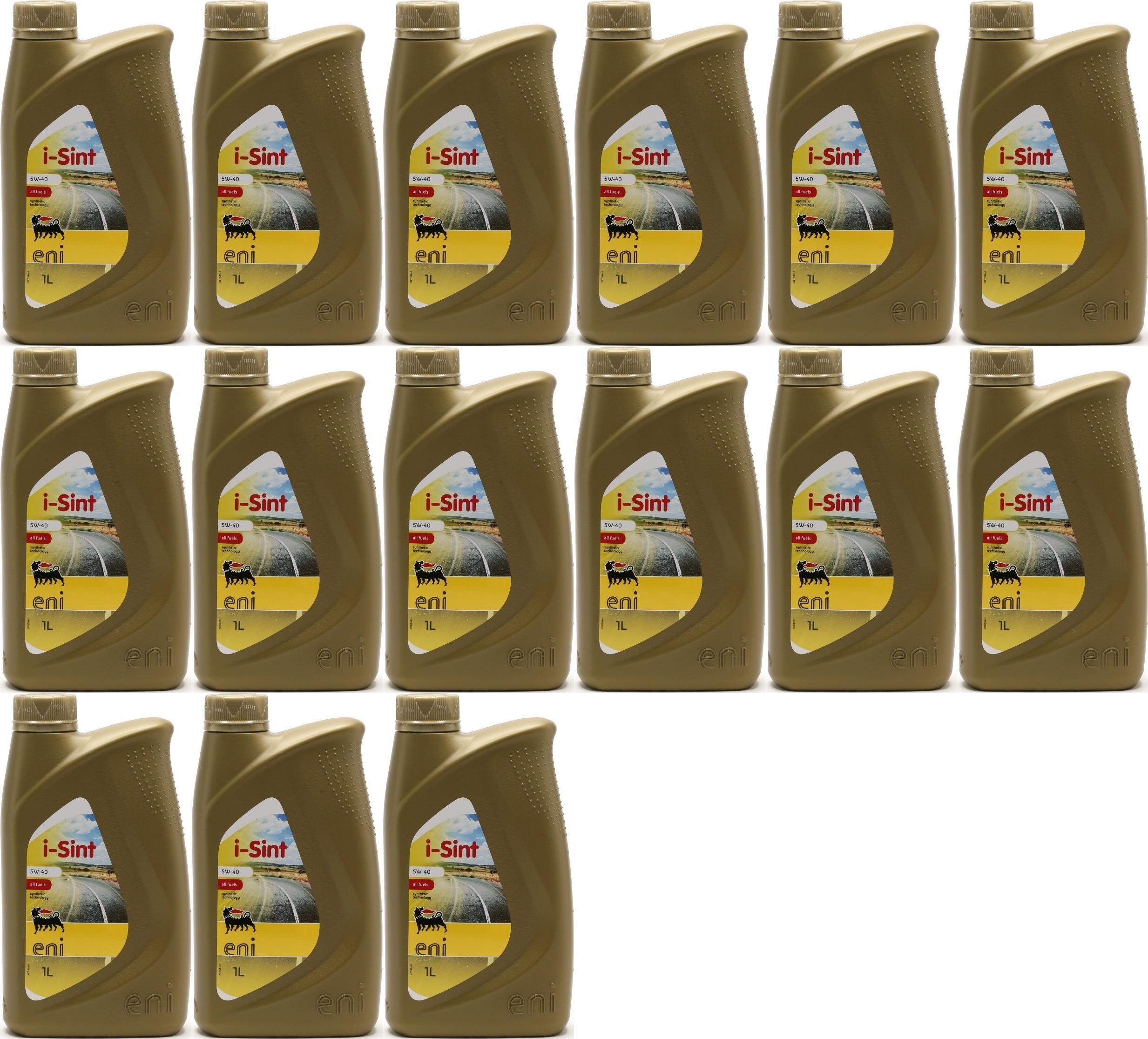ENI i-Sint 5W-40 Motoröl 15x 1l = 15 Liter