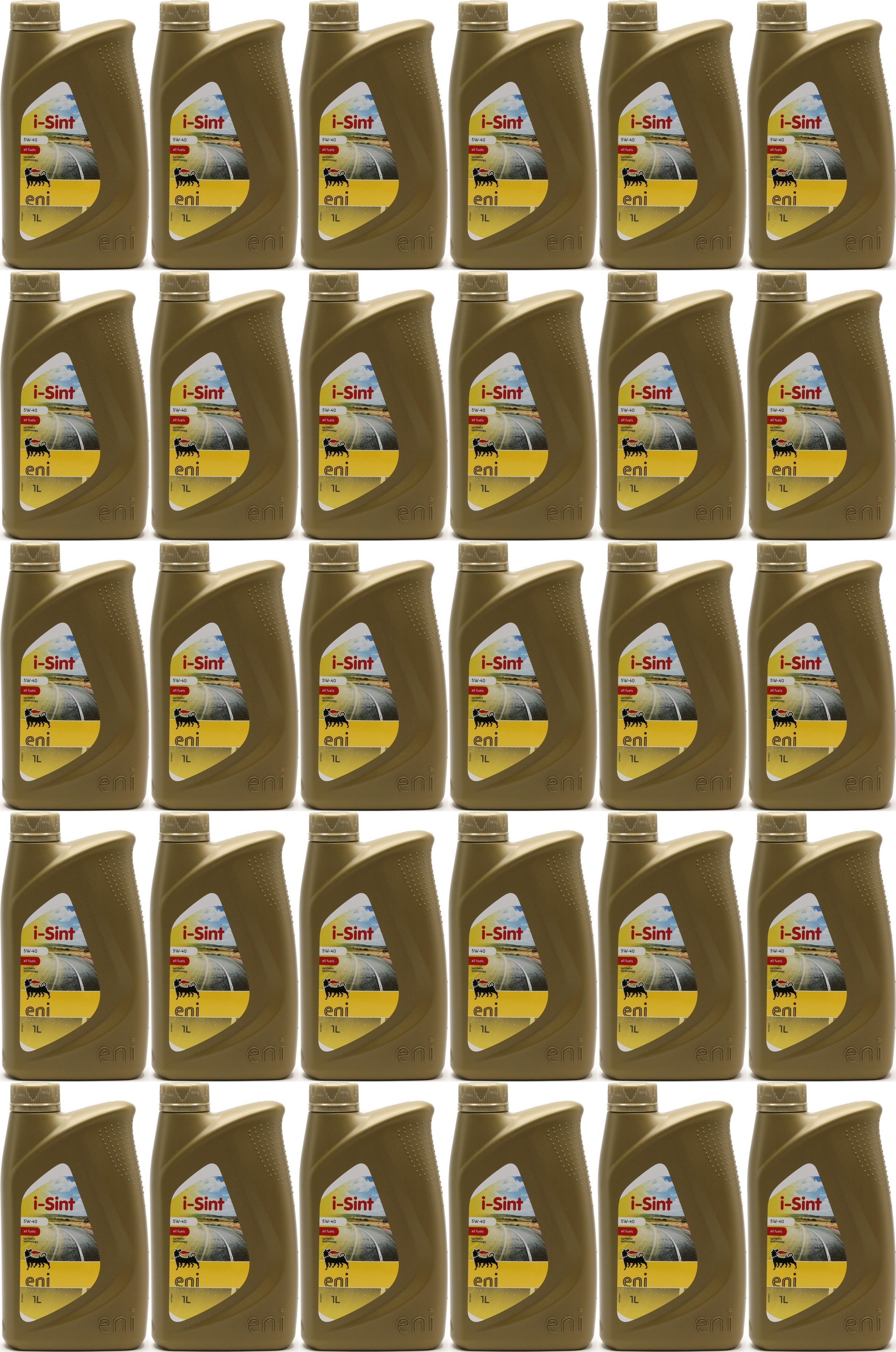 ENI i-Sint 5W-40 Motoröl 30x 1l = 30 Liter