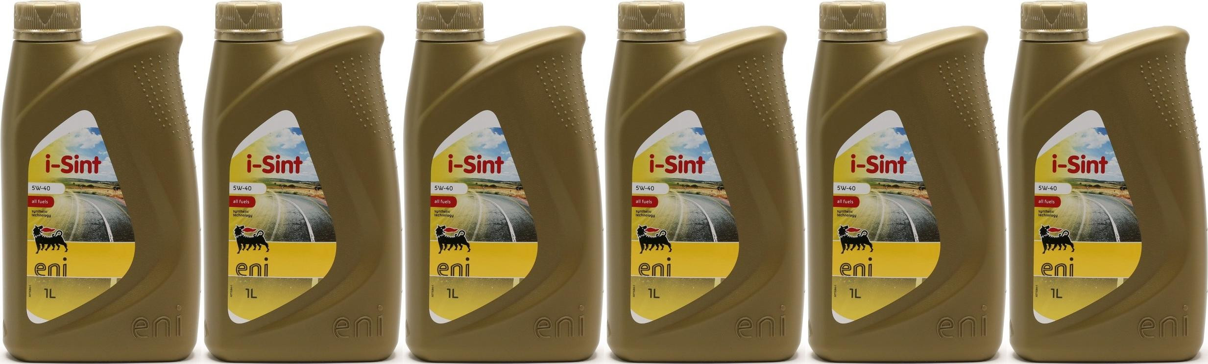 ENI i-Sint 5W-40 Motoröl 6x 1l = 6 Liter