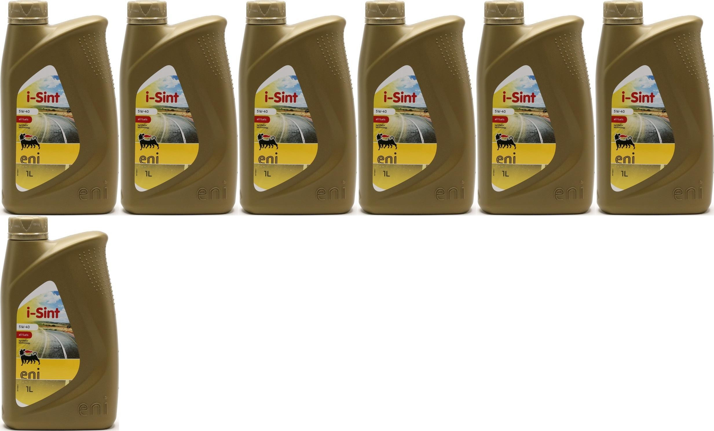ENI i-Sint 5W-40 Motoröl 7x 1l = 7 Liter