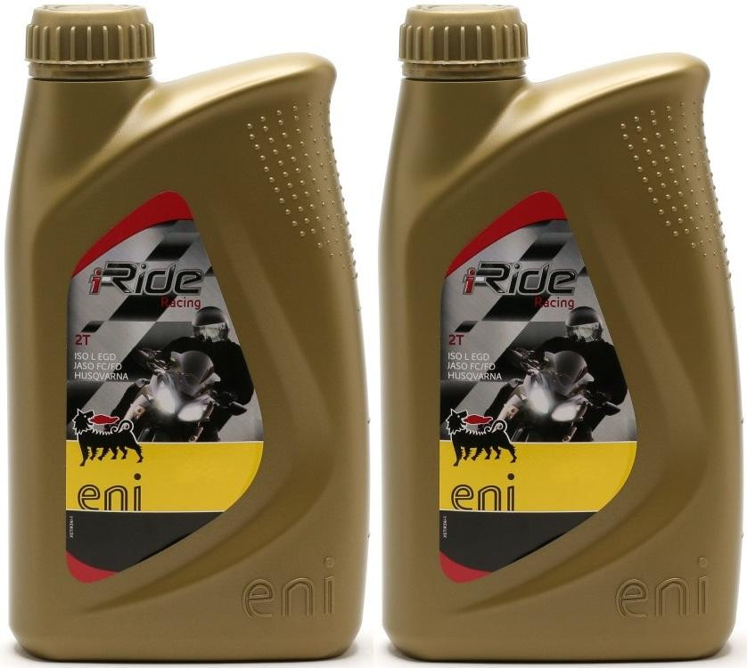 ENI i-Ride racing 2t vollsynthetisches Motorrad Motoröl 2x 1l = 2 Liter