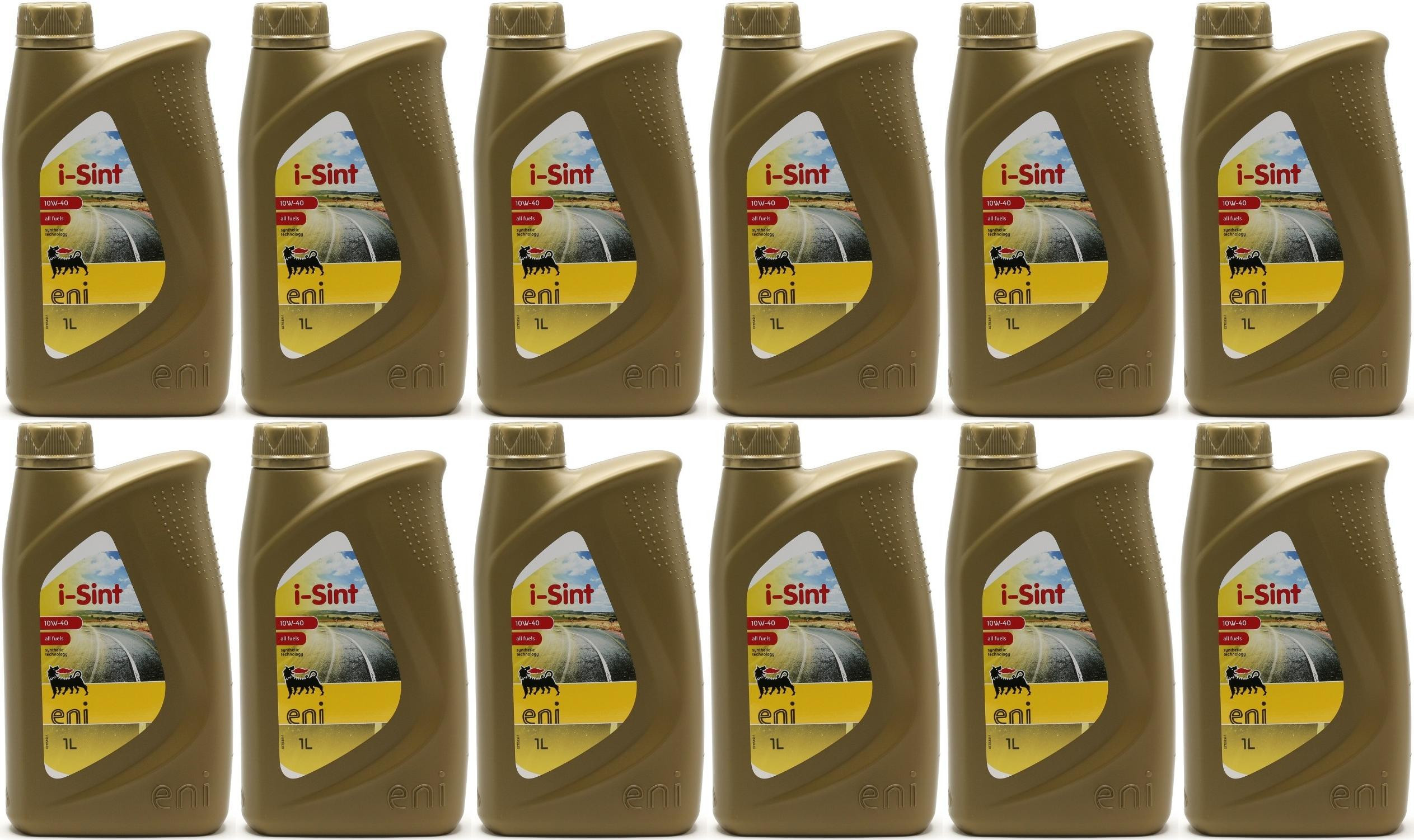 ENI i-Sint 10W-40 Diesel & Benziner Motoröliter 12x 1l = 12 Liter