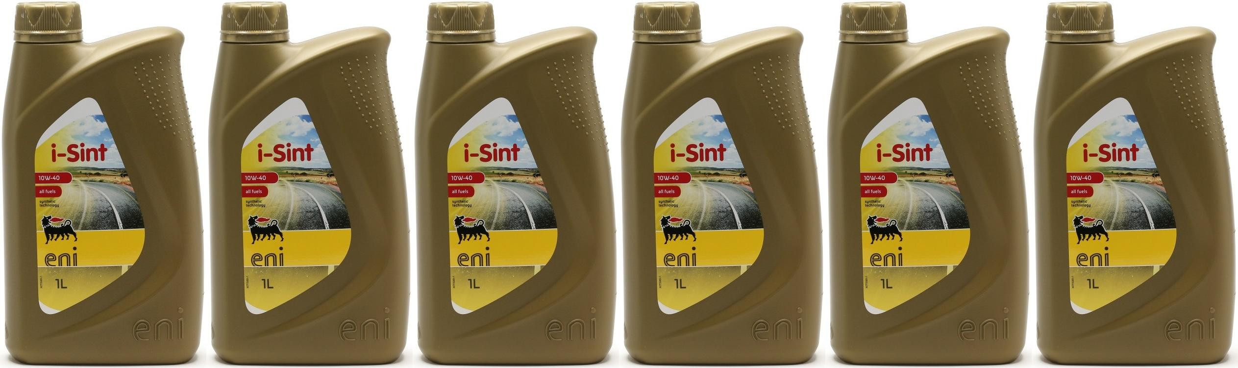 ENI i-Sint 10W-40 Diesel & Benziner Motoröliter 6x 1l = 6 Liter