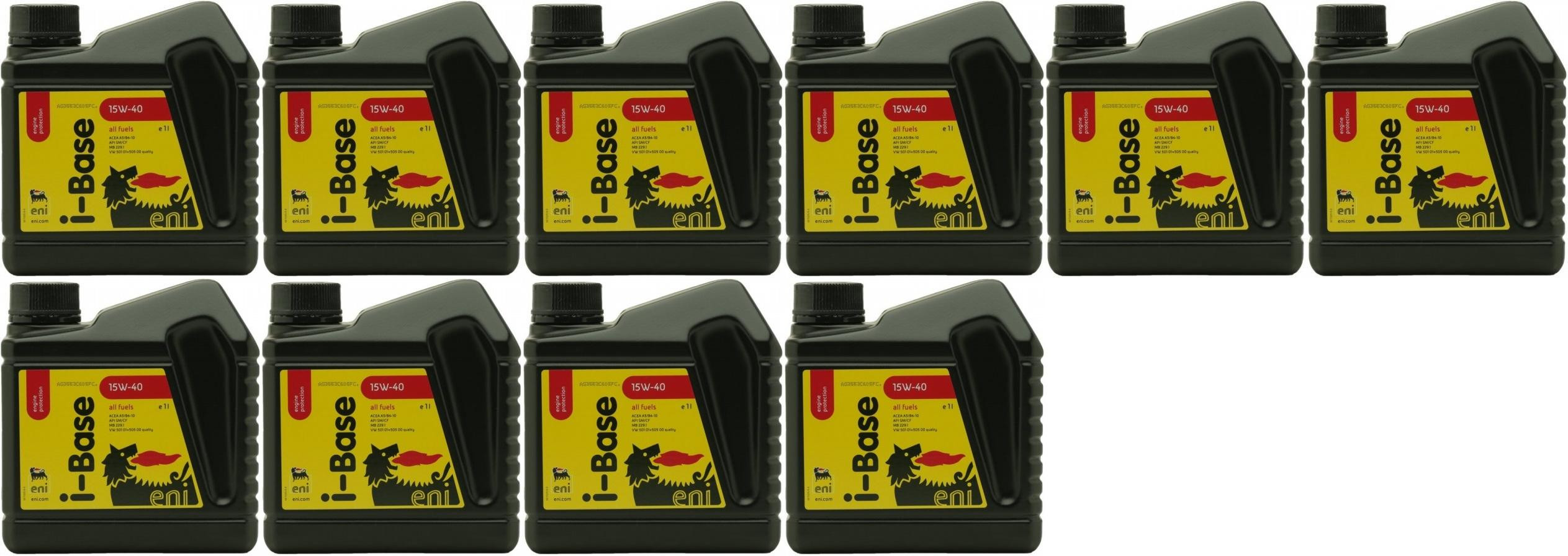 Eni i-Base 15W-40 Motoröl 10x 1l = 10 Liter
