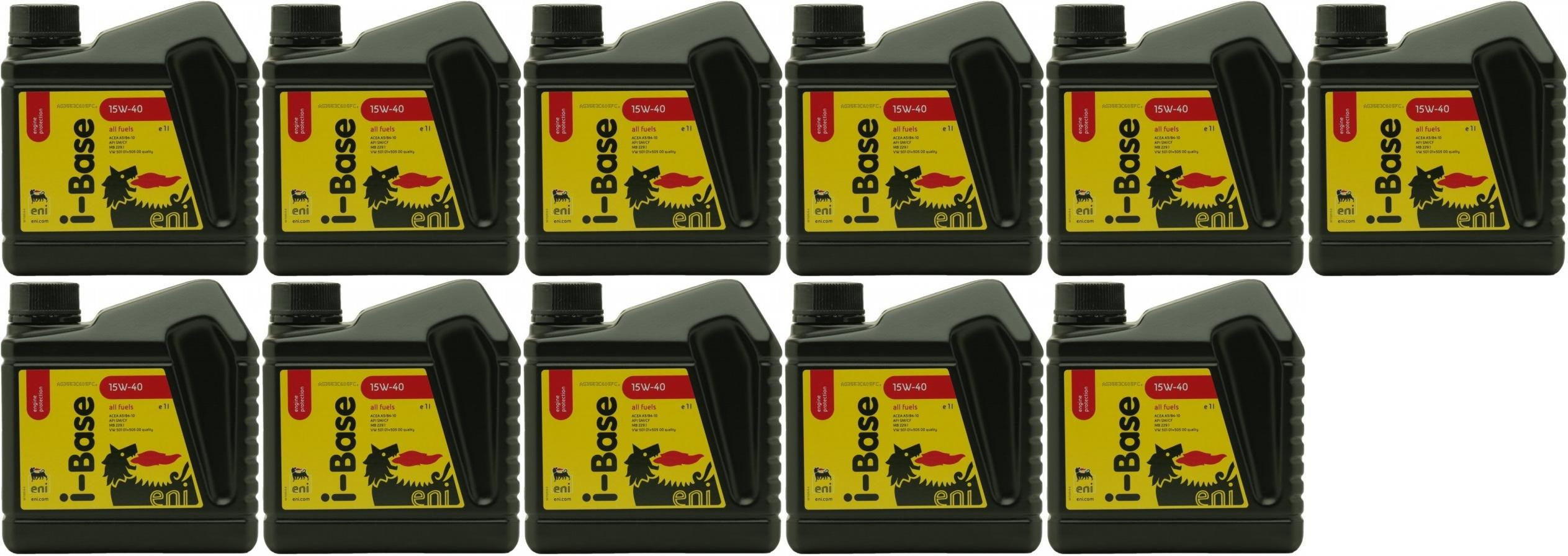 Eni i-Base 15W-40 Motoröl 11x 1l = 11 Liter