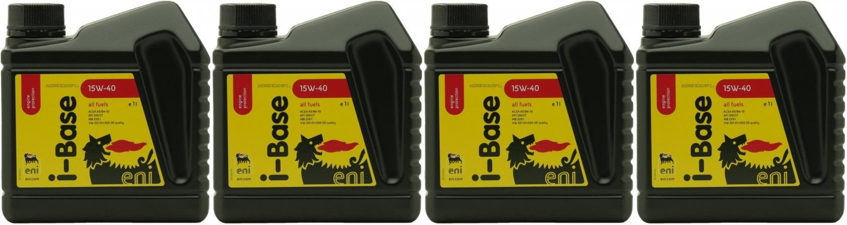 Eni i-Base 15W-40 Motoröl 4x 1l = 4 Liter