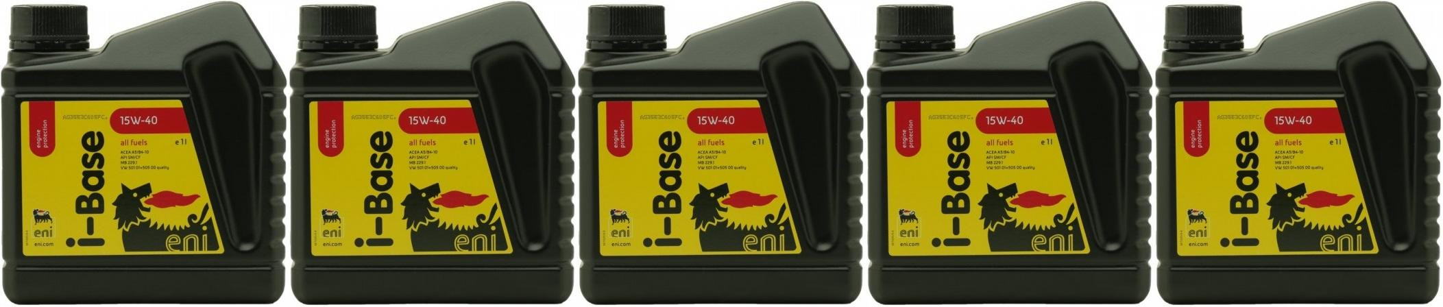 Eni i-Base 15W-40 Motoröl 5x 1l = 5 Liter