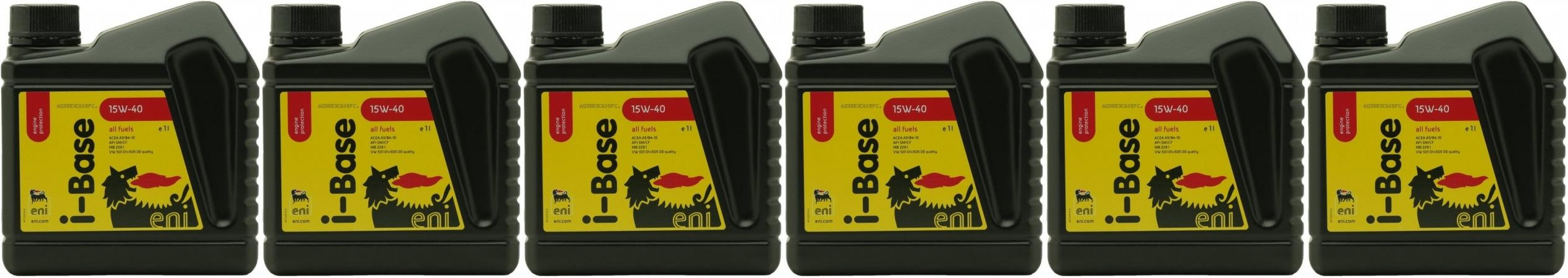 Eni i-Base 15W-40 Motoröl 6x 1l = 6 Liter