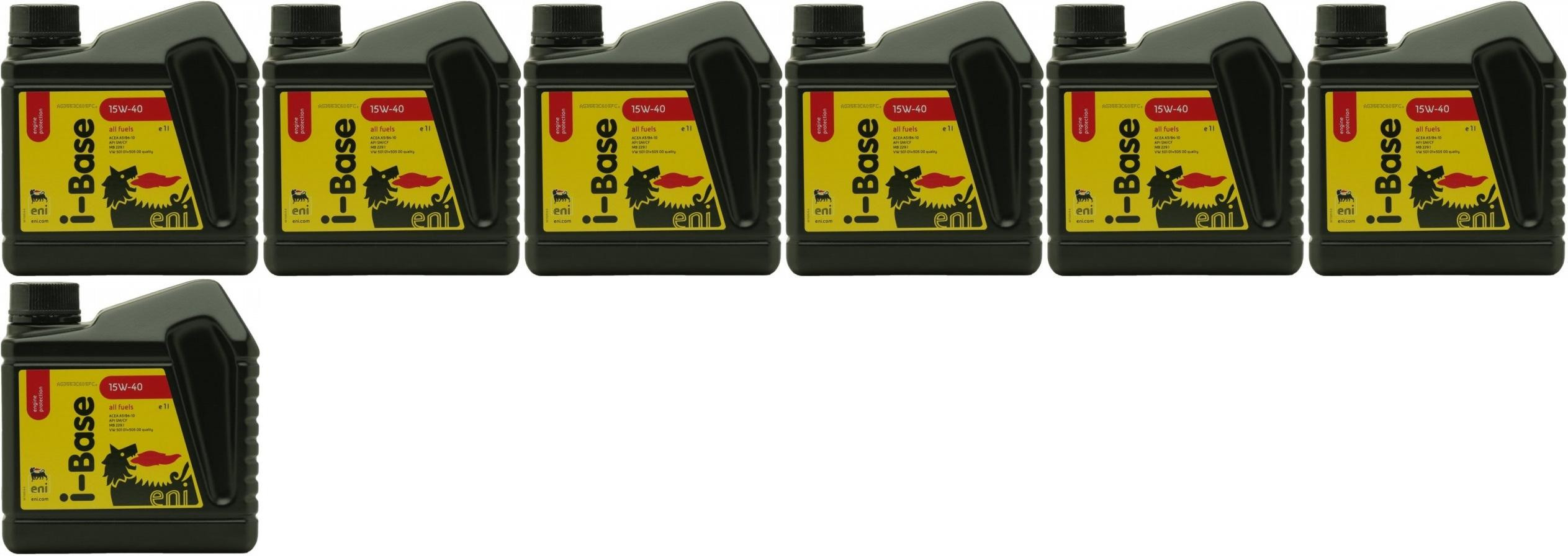 Eni i-Base 15W-40 Motoröl 7x 1l = 7 Liter