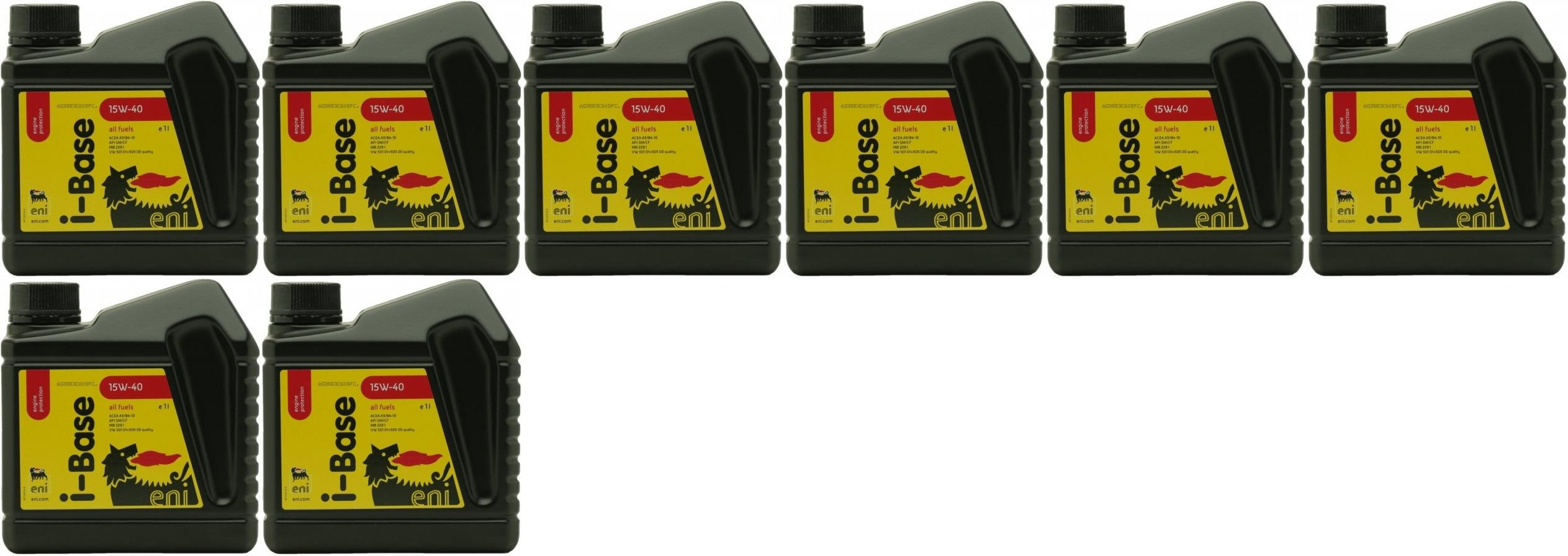 Eni i-Base 15W-40 Motoröl 8x 1l = 8 Liter