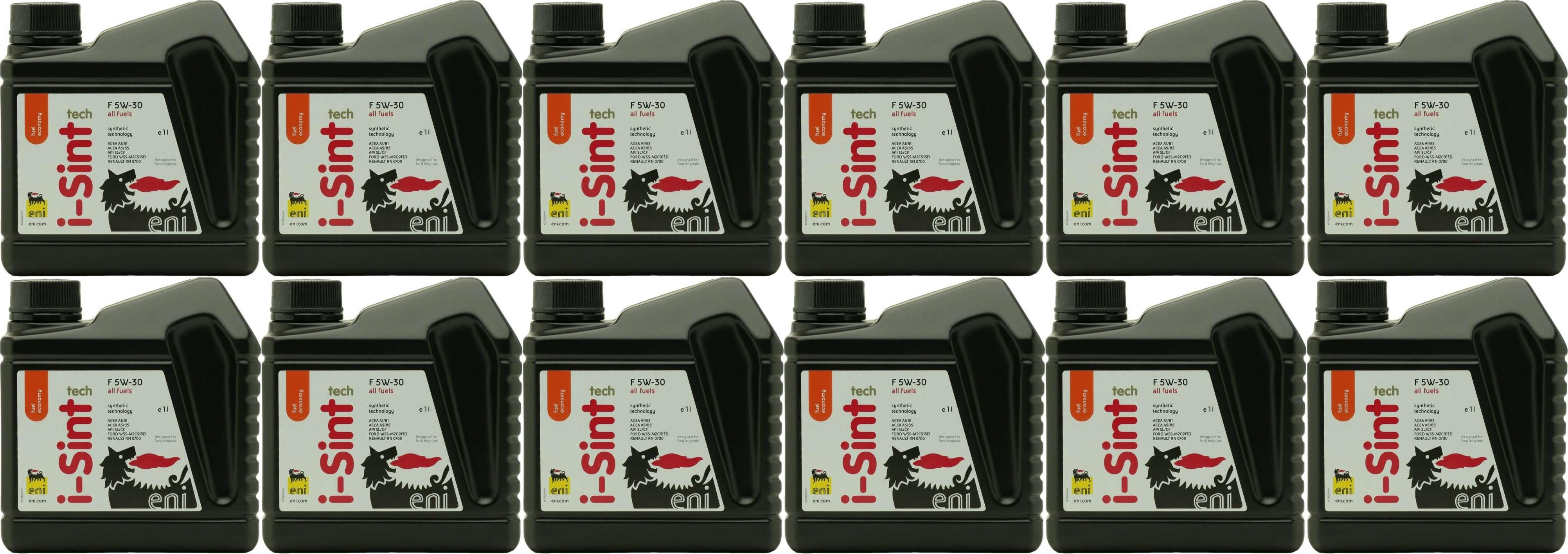 Eni i-Sint tech F 5W-30 Motoröl 12x 1l = 12 Liter