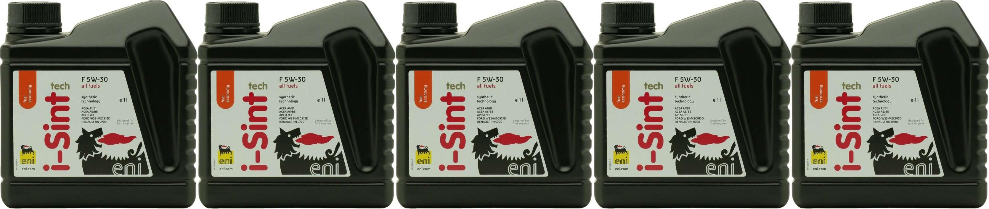 Eni i-Sint tech F 5W-30 Motoröl 5x 1l = 5 Liter
