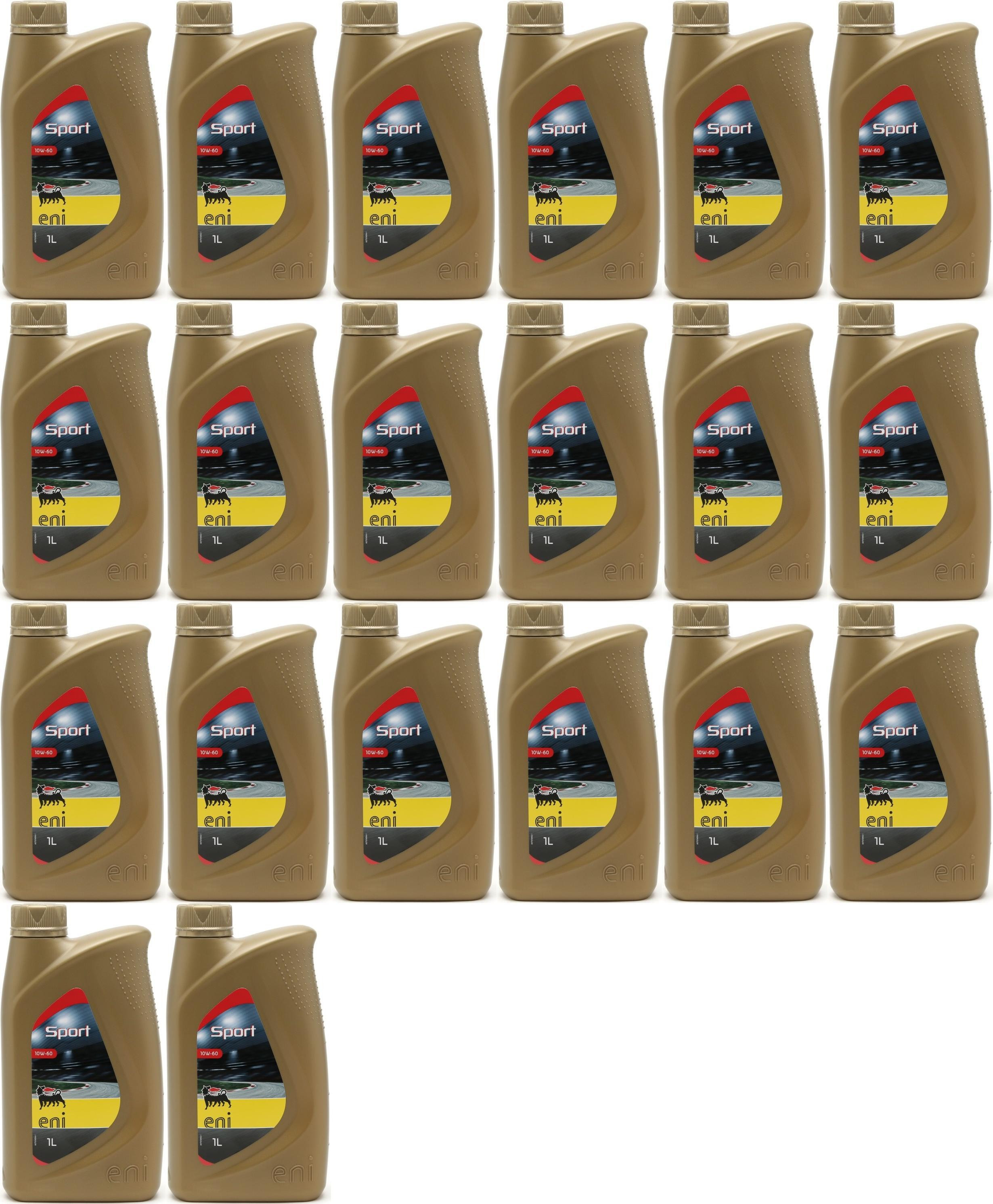 ENI Racing Sport 10W-60 Motoröl 20x 1l = 20 Liter