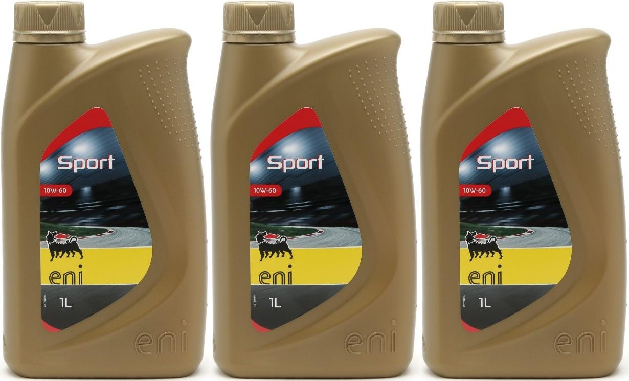 ENI Racing Sport 10W-60 Motoröl 3x 1l = 3 Liter