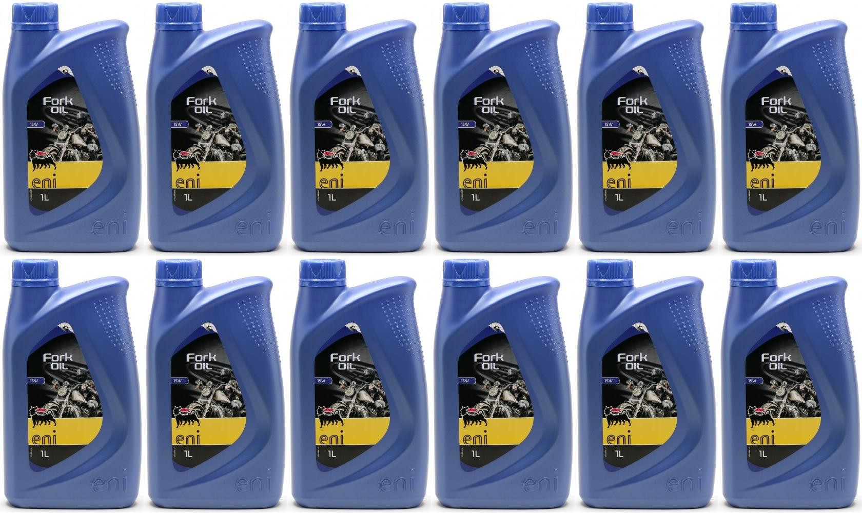 ENI Fork Oil SAE 15W Gabelöl fork oil Motorrad 12x 1l = 12 Liter