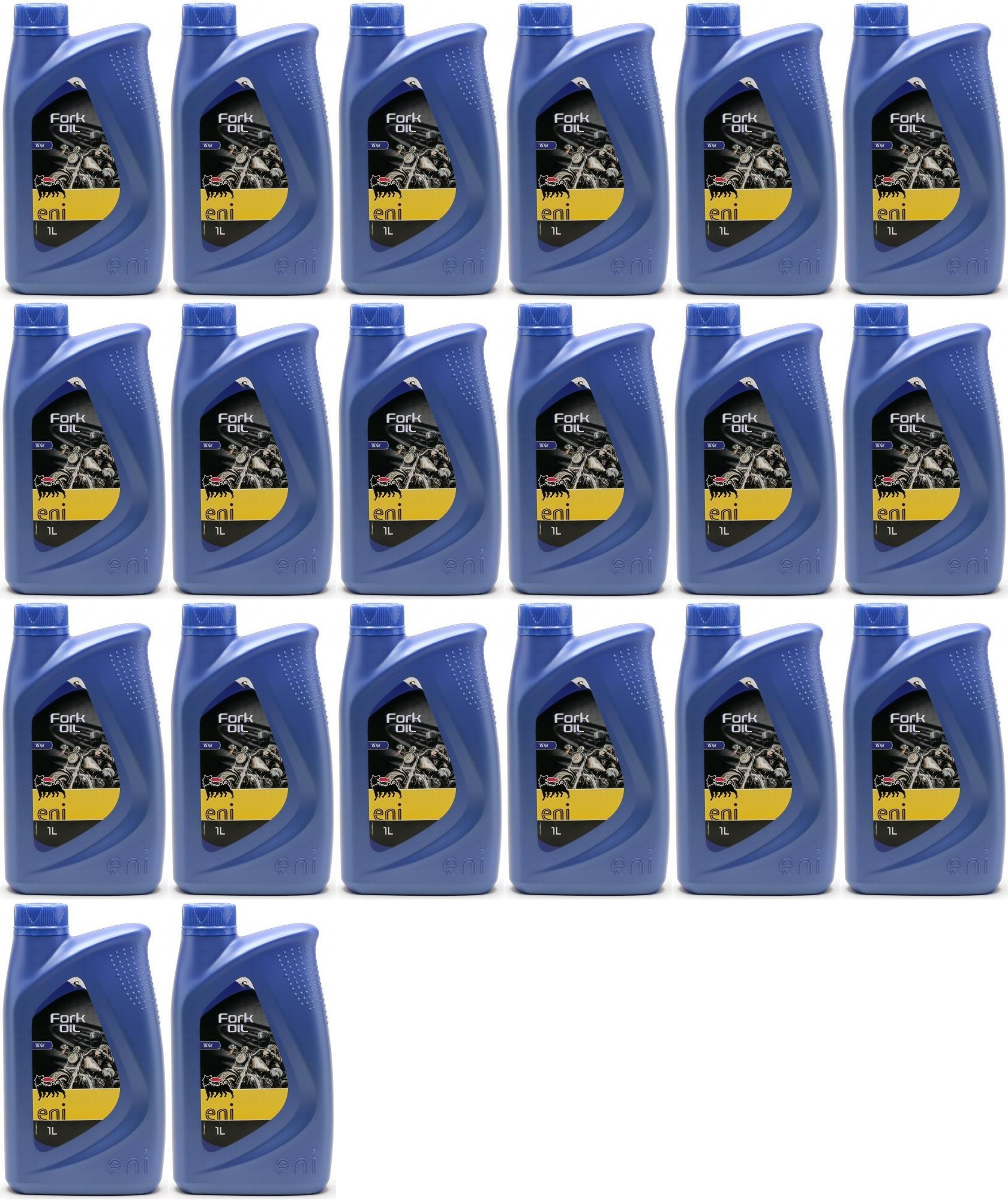 ENI Fork Oil SAE 15W Gabelöl fork oil Motorrad 20x 1l = 20 Liter
