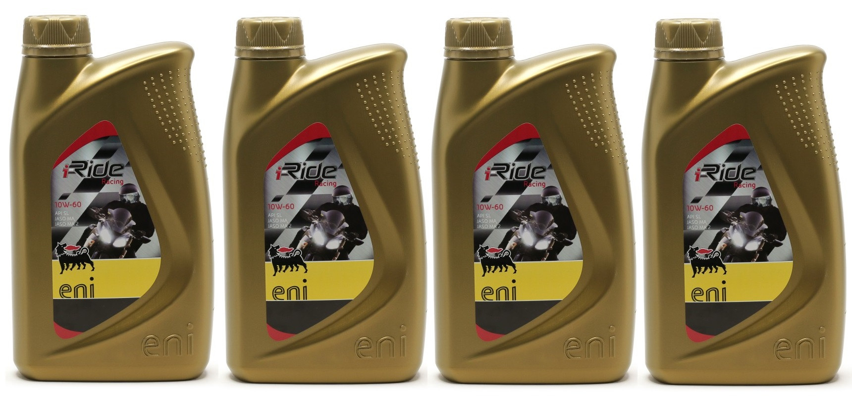 Eni i-Ride Racing 10W-60 synthetisches Motorrad Motoröl 4x 1l = 4 Liter