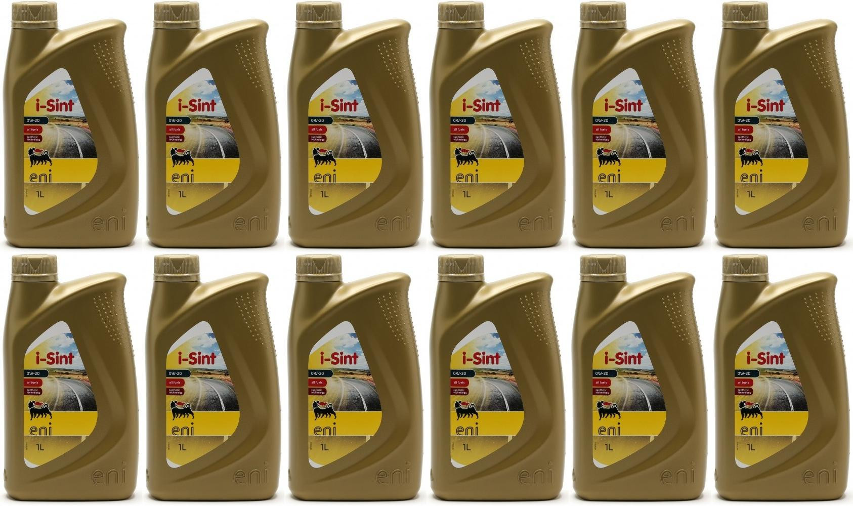 Eni i-Sint 0W-20 Motoröl 12x 1l = 12 Liter