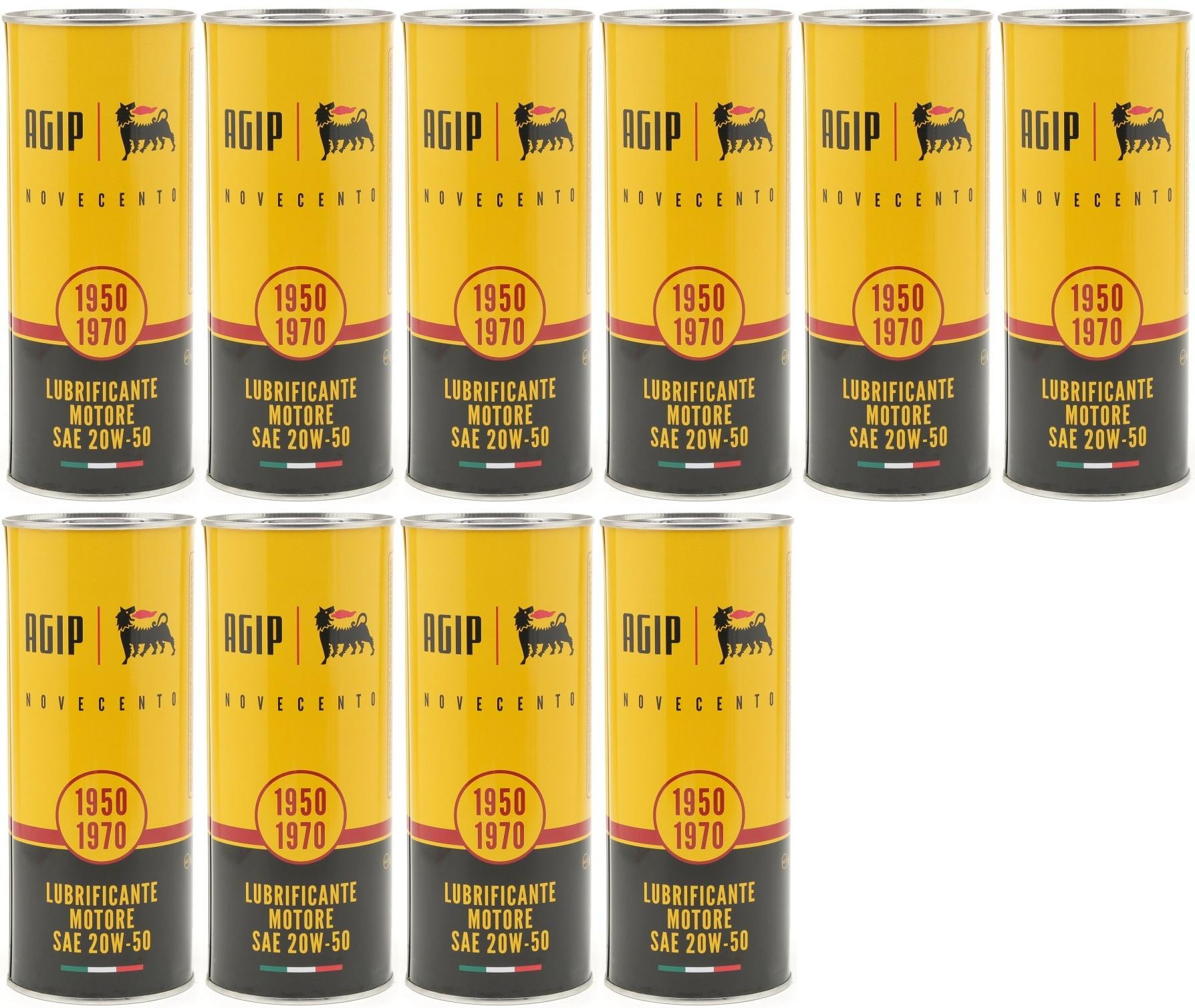 Eni AGIP Novecento 20W-50 (Ex i-Sint classic) 20W-50 Motoröl 10x 1l = 10 Liter