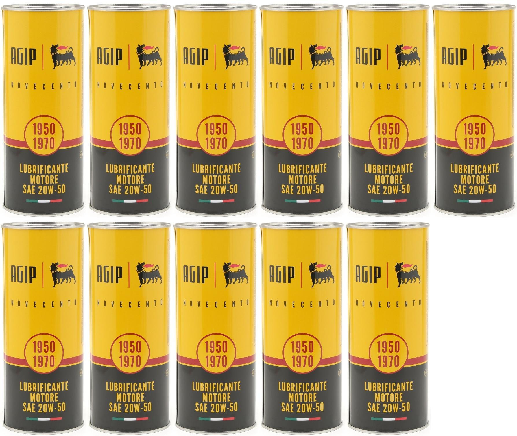 Eni AGIP Novecento 20W-50 (Ex i-Sint classic) 20W-50 Motoröl 11x 1l = 11 Liter