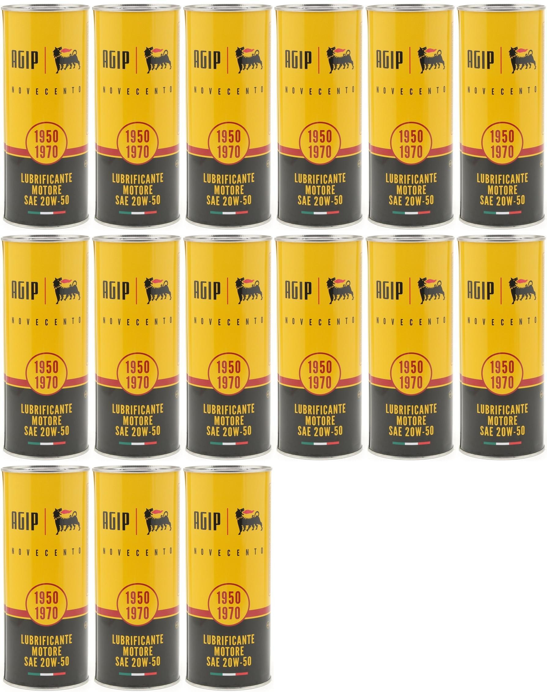 Eni AGIP Novecento 20W-50 (Ex i-Sint classic) 20W-50 Motoröl 15x 1l = 15 Liter