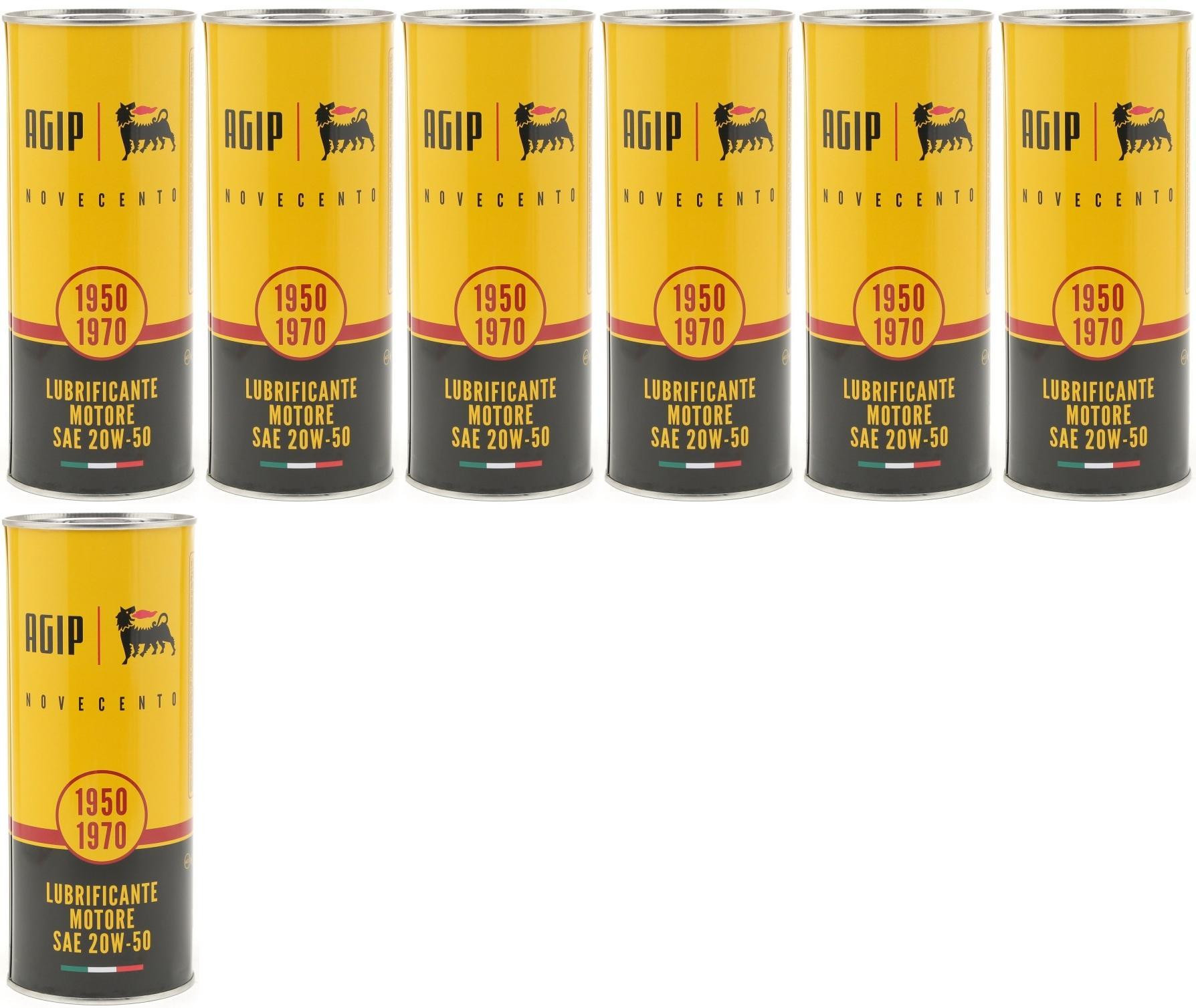Eni AGIP Novecento 20W-50 (Ex i-Sint classic) 20W-50 Motoröl 7x 1l = 7 Liter