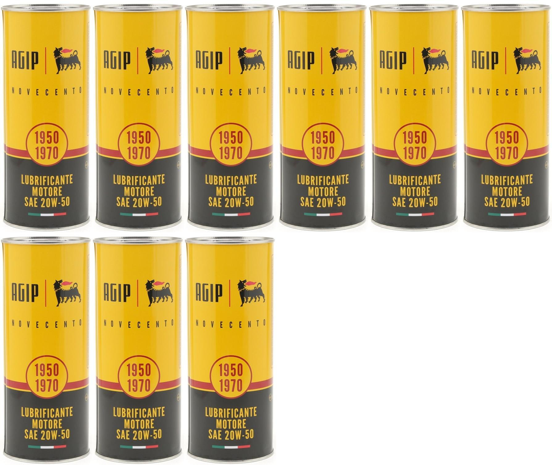 Eni AGIP Novecento 20W-50 (Ex i-Sint classic) 20W-50 Motoröl 9x 1l = 9 Liter