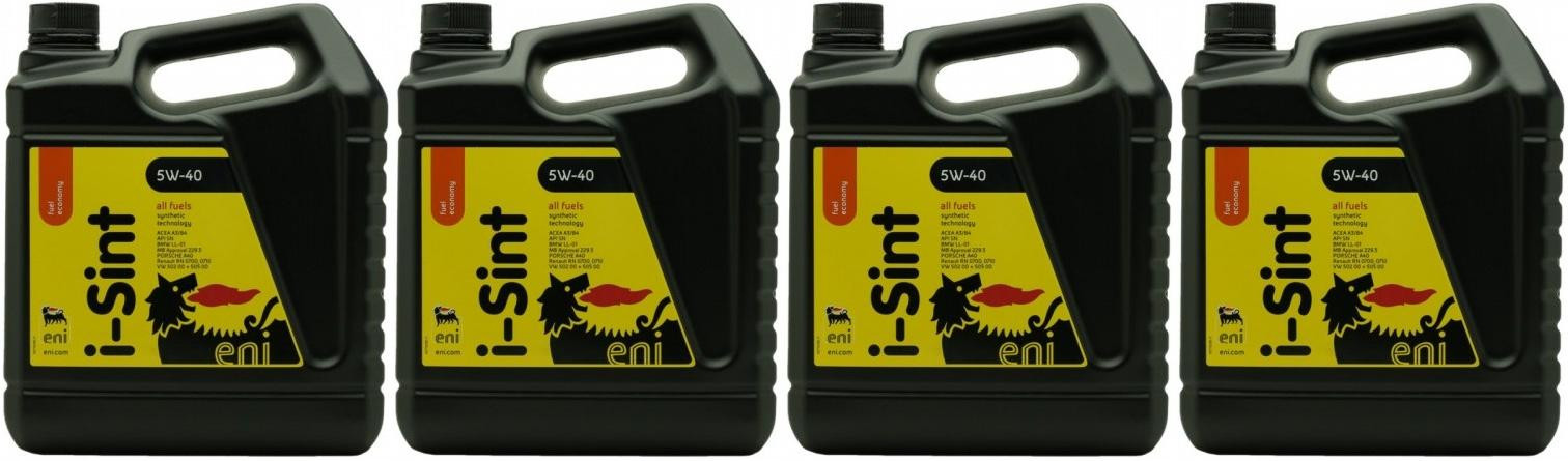 ENI i-Sint 5W-40 Motoröl 4x 5 = 20 Liter