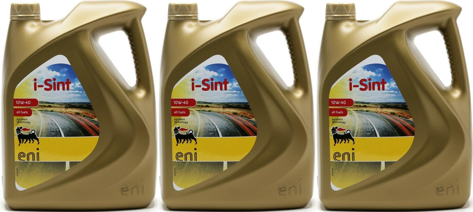 ENI i-Sint 10W-40 Diesel & Benziner Motoröl 3x 5 = 15 Liter