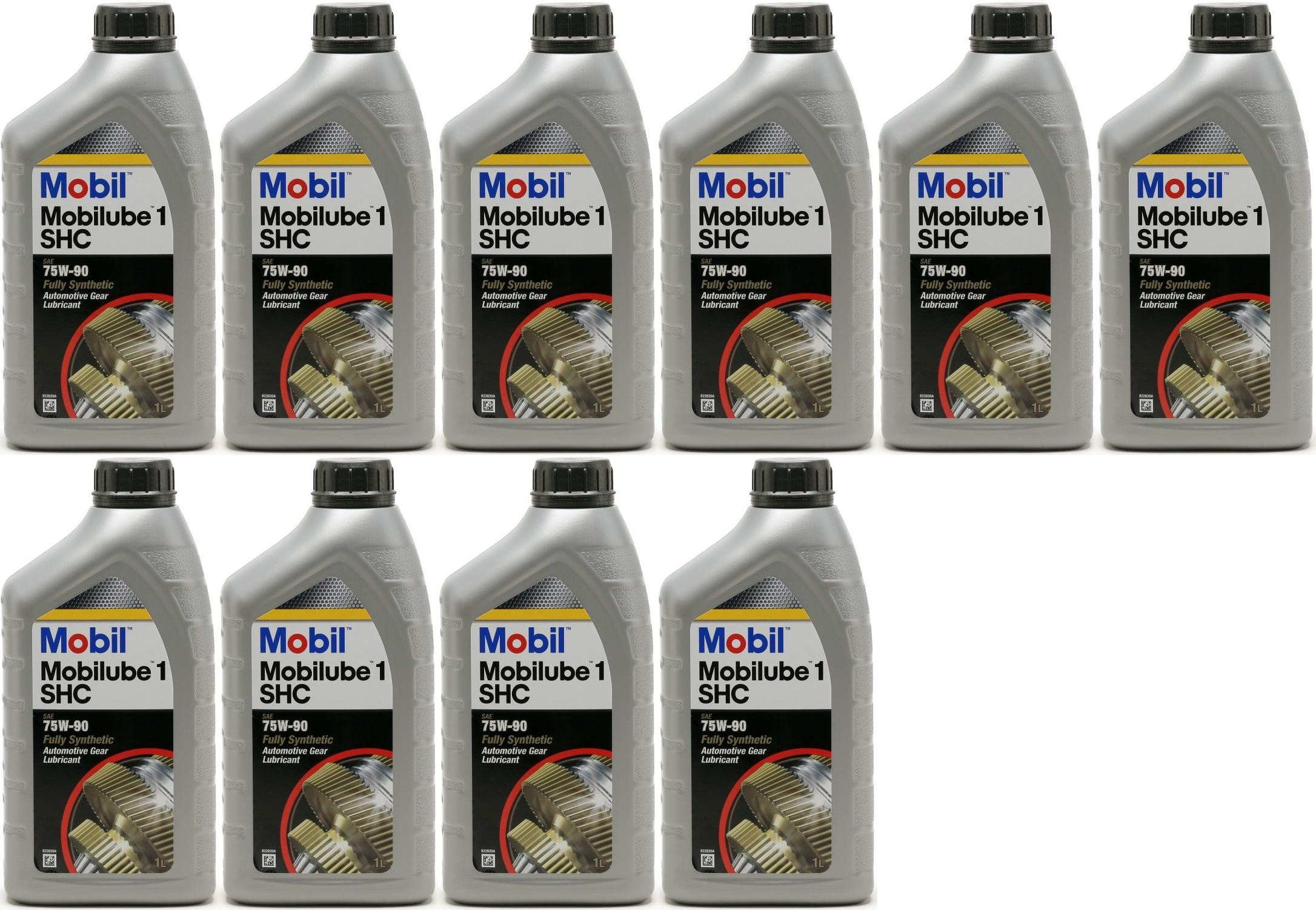 Mobil Mobilube 1 SHC 75W-90 PKW & Motorrad Getriebeöl 10x 1l = 10 Liter