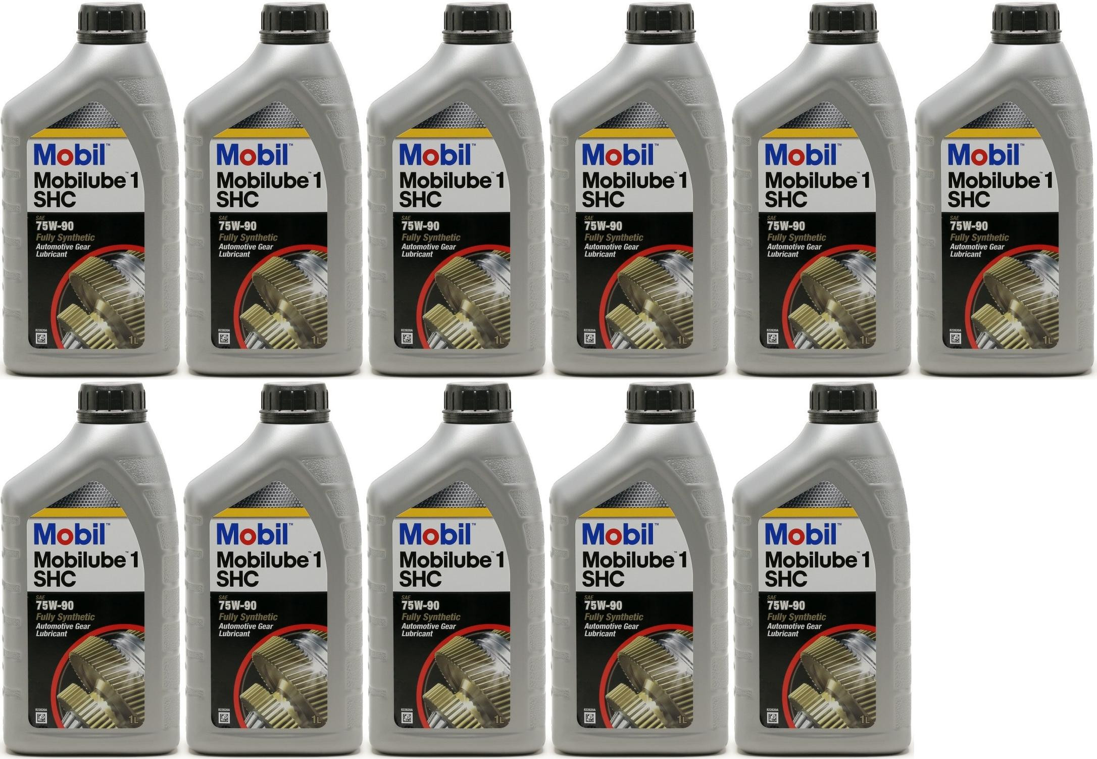 Mobil Mobilube 1 SHC 75W-90 PKW & Motorrad Getriebeöl 11x 1l = 11 Liter