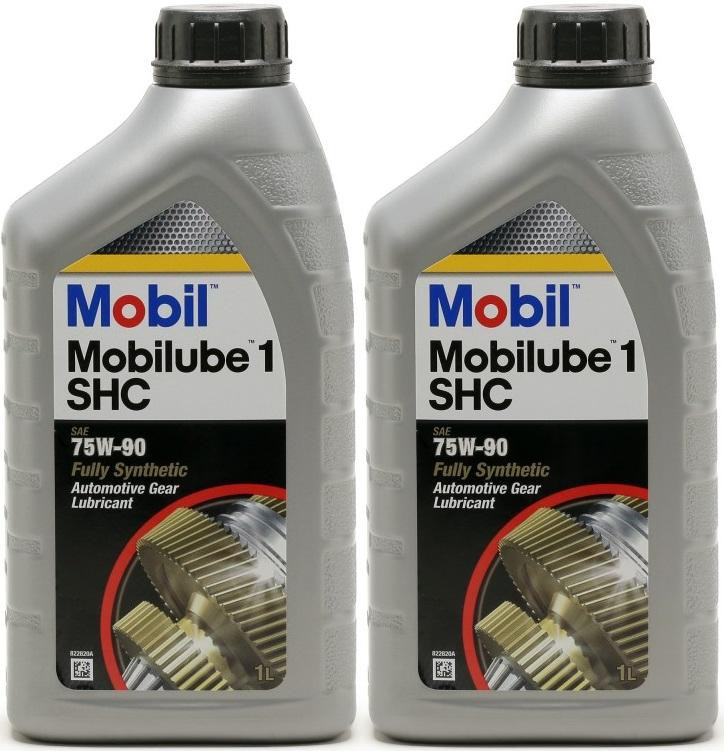 Mobil Mobilube 1 SHC 75W-90 PKW & Motorrad Getriebeöl 2x 1l = 2 Liter