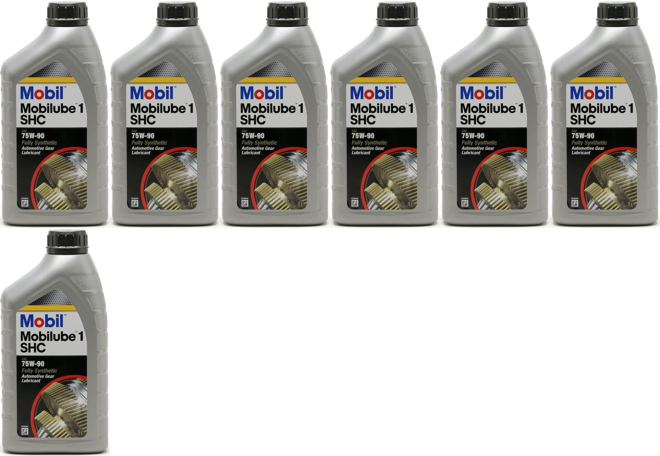 Mobil Mobilube 1 SHC 75W-90 PKW & Motorrad Getriebeöl 7x 1l = 7 Liter