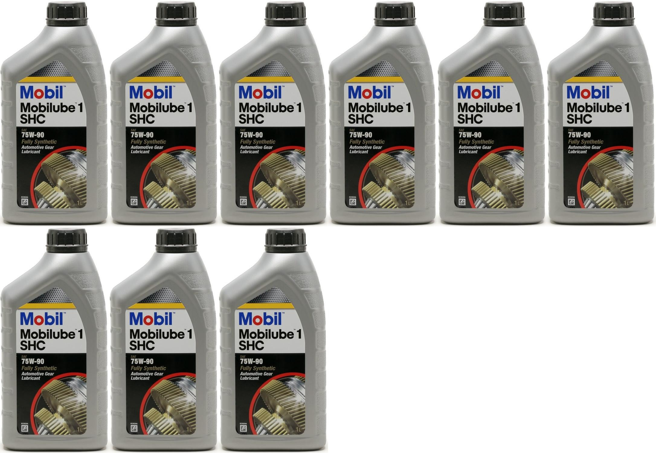Mobil Mobilube 1 SHC 75W-90 PKW & Motorrad Getriebeöl 9x 1l = 9 Liter
