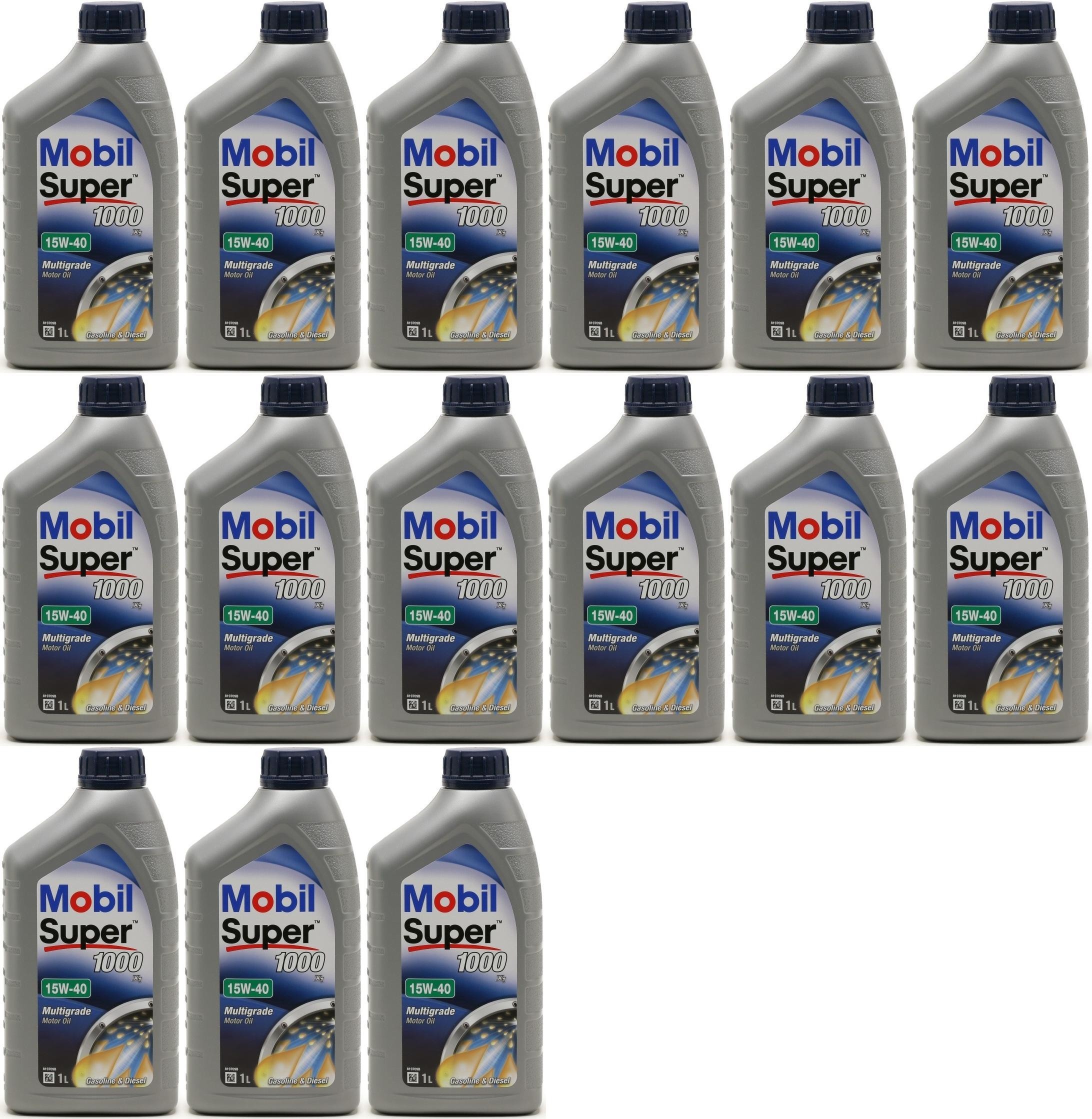 Mobil Super 1000 X1 15W-40 Motoröl 15x 1l = 15 Liter