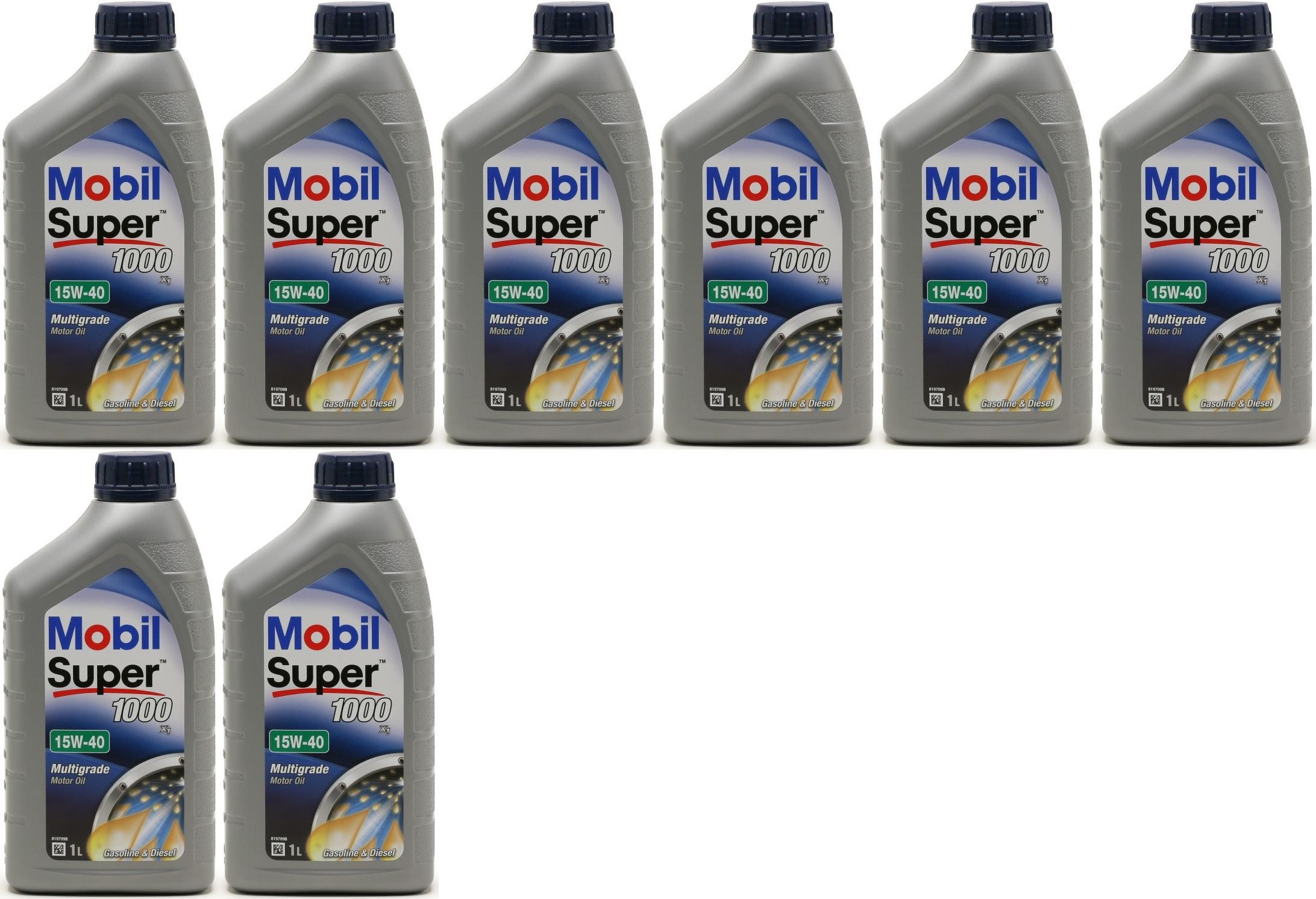 Mobil Super 1000 X1 15W-40 Motoröl 8x 1l = 8 Liter