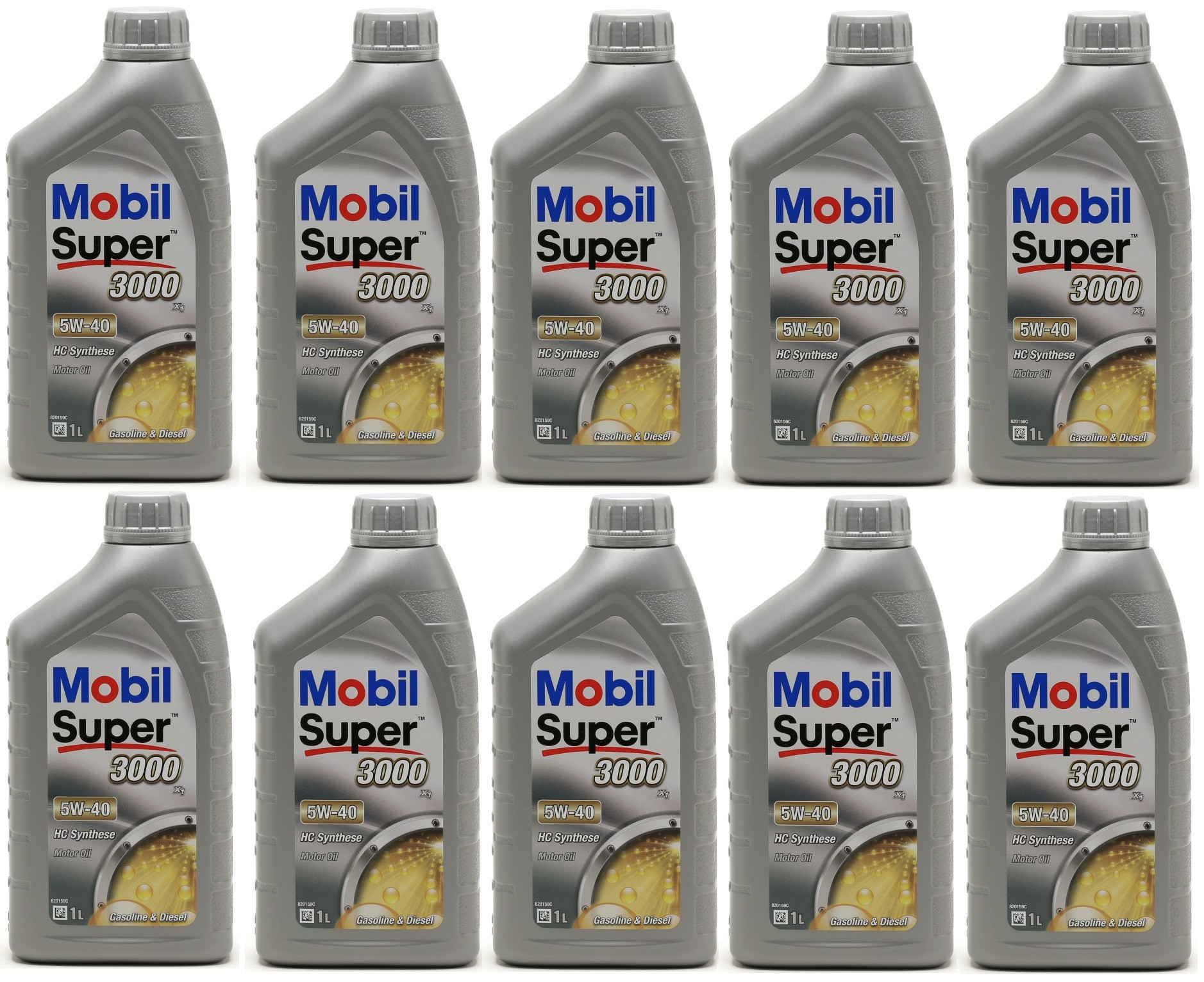 Mobil Super 3000 X1 5W-40 Motoröl 10x 1l = 10 Liter