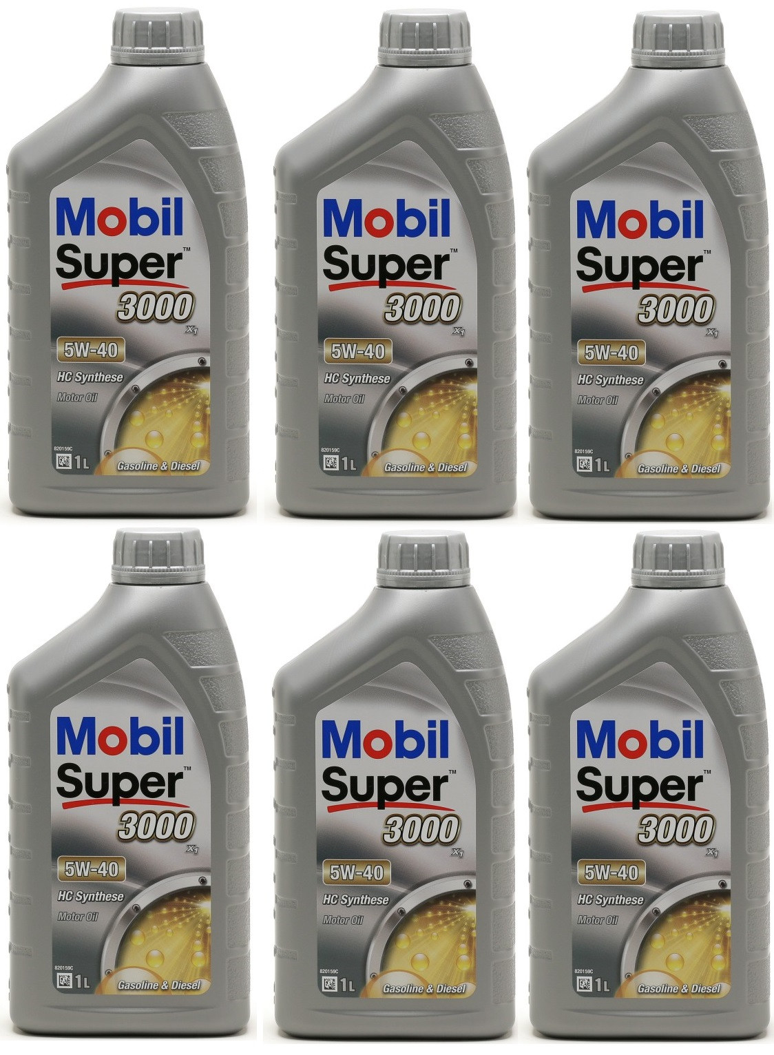 Mobil Super 3000 X1 5W-40 Motoröl 6x 1l = 6 Liter