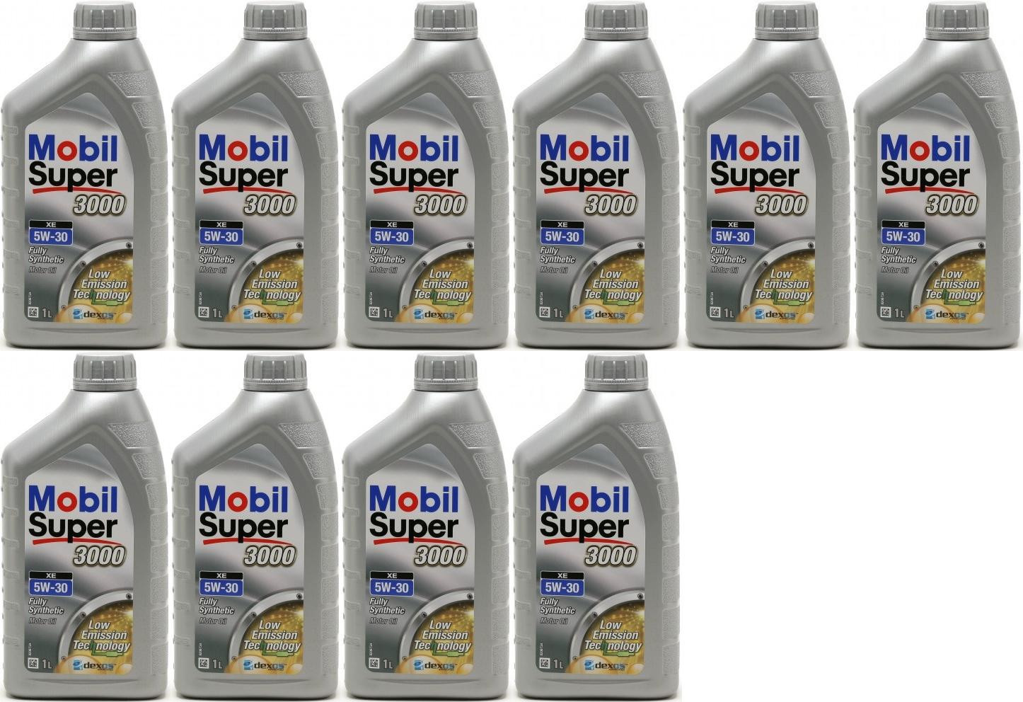 Mobil Super 3000 XE 5W-30 Motoröl 10x 1l = 10 Liter