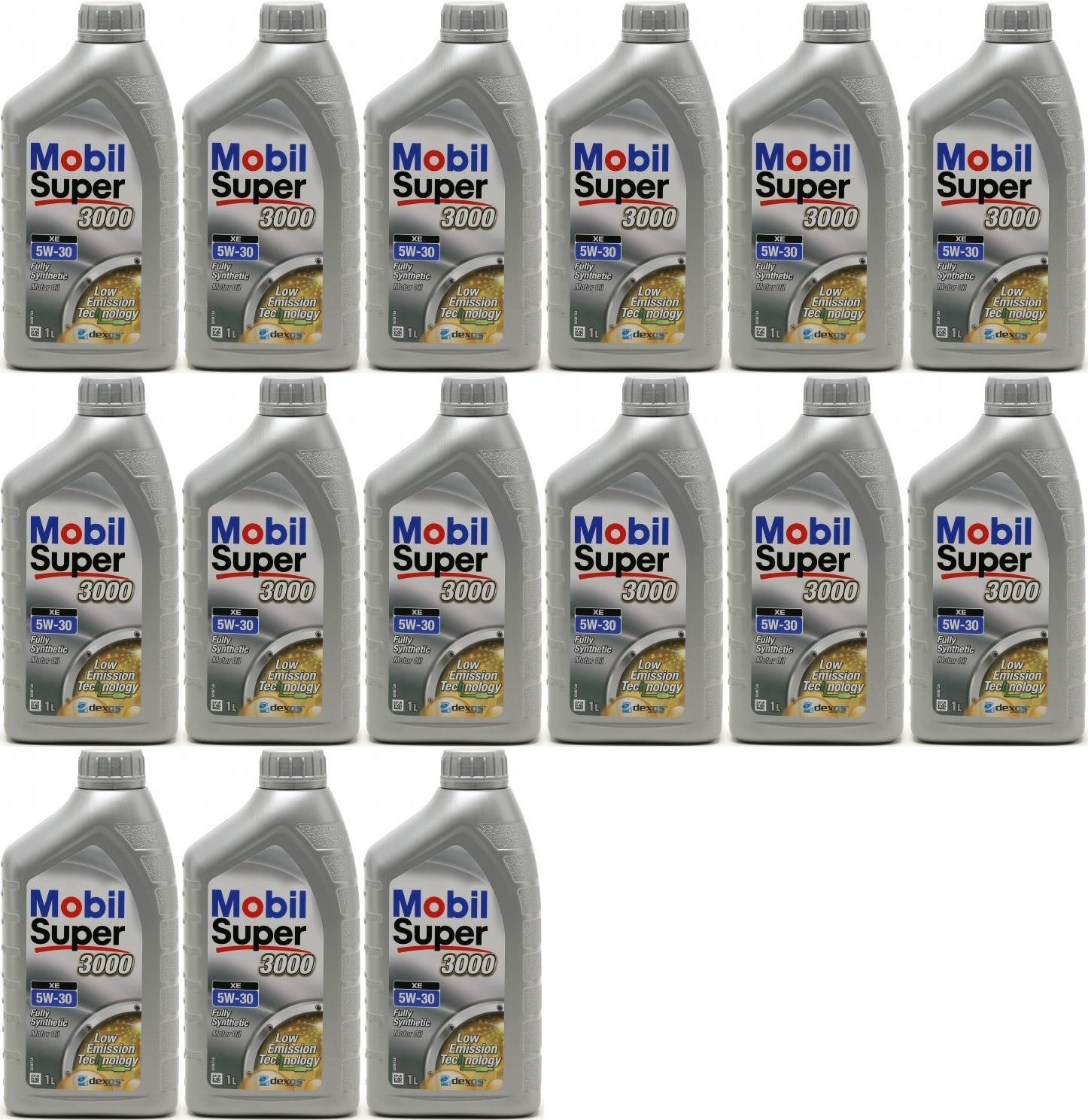 Mobil Super 3000 XE 5W-30 Motoröl 15x 1l = 15 Liter