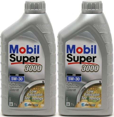 Mobil Super 3000 XE 5W-30 Motoröl 2x 1l = 2 Liter