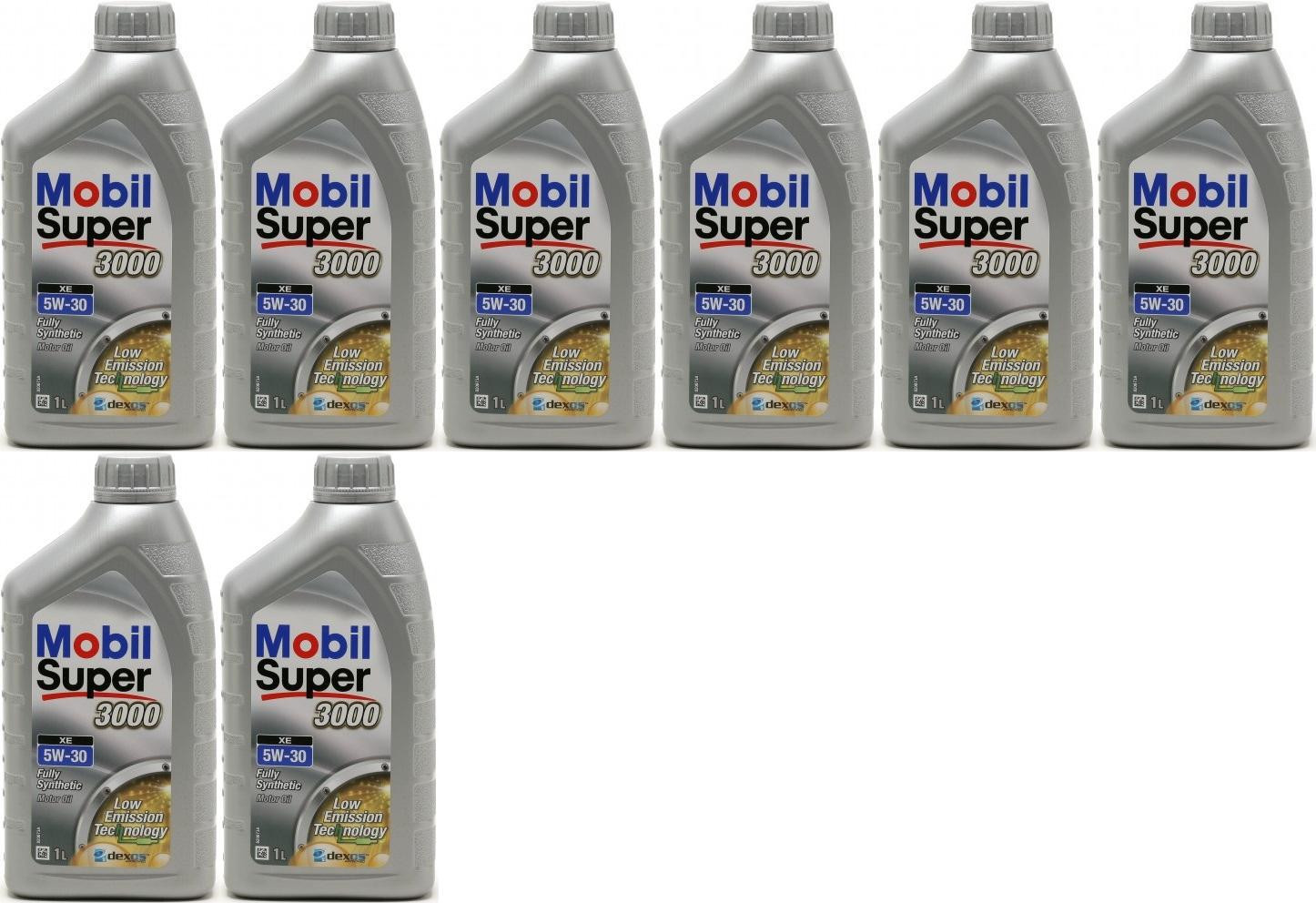 Mobil Super 3000 XE 5W-30 Motoröl 8x 1l = 8 Liter
