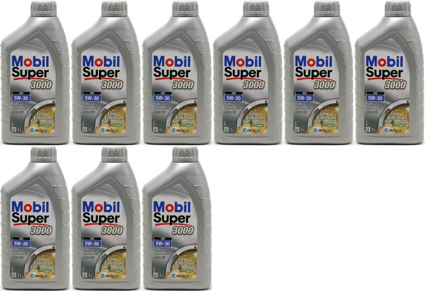 Mobil Super 3000 XE 5W-30 Motoröl 9x 1l = 9 Liter