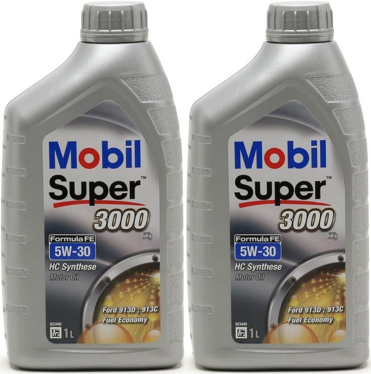 Mobil Super 3000 X1 Formula FE 5W-30 Motoröl 2x 1l = 2 Liter