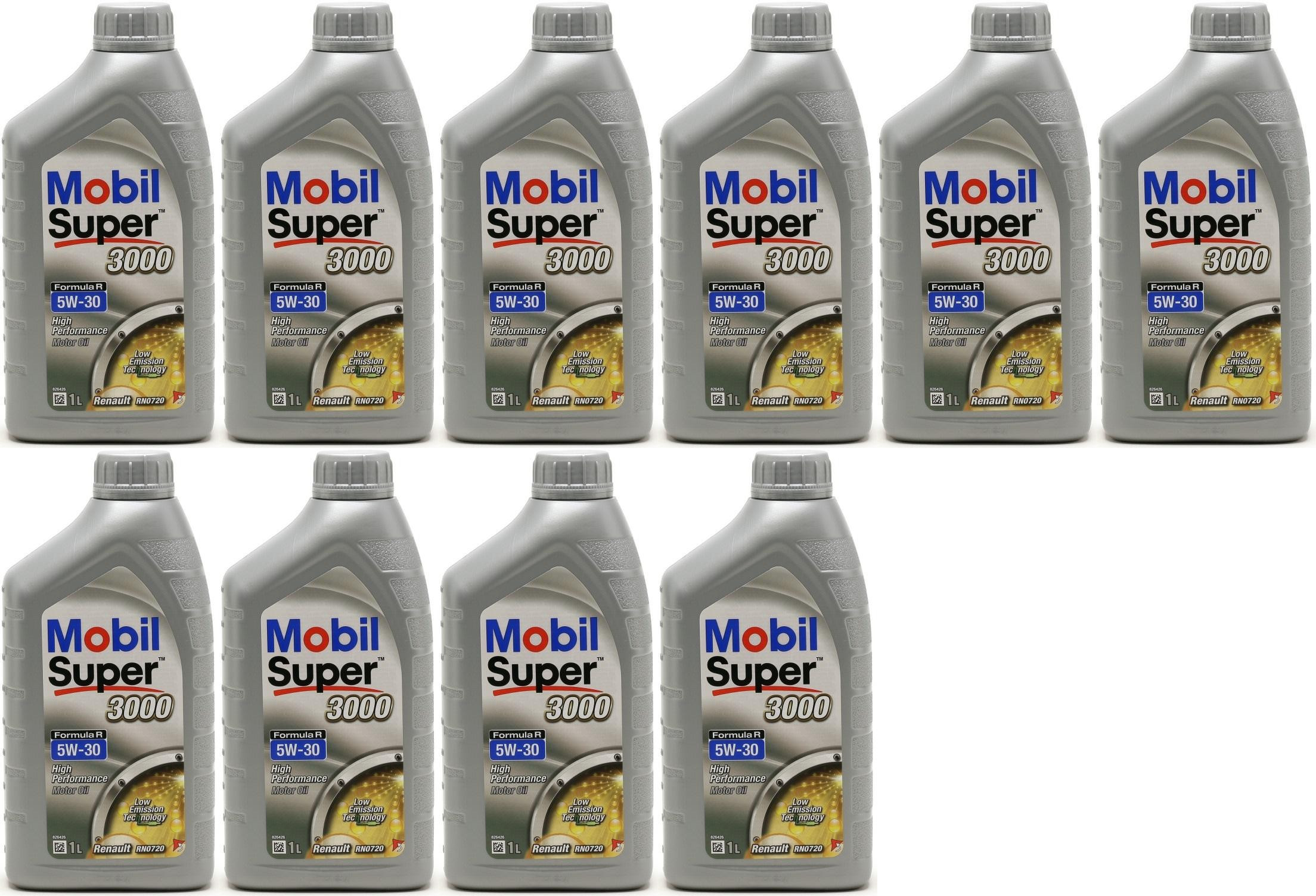 Mobil Super 3000 Formula R 5W-30 Motoröl 10x 1l = 10 Liter