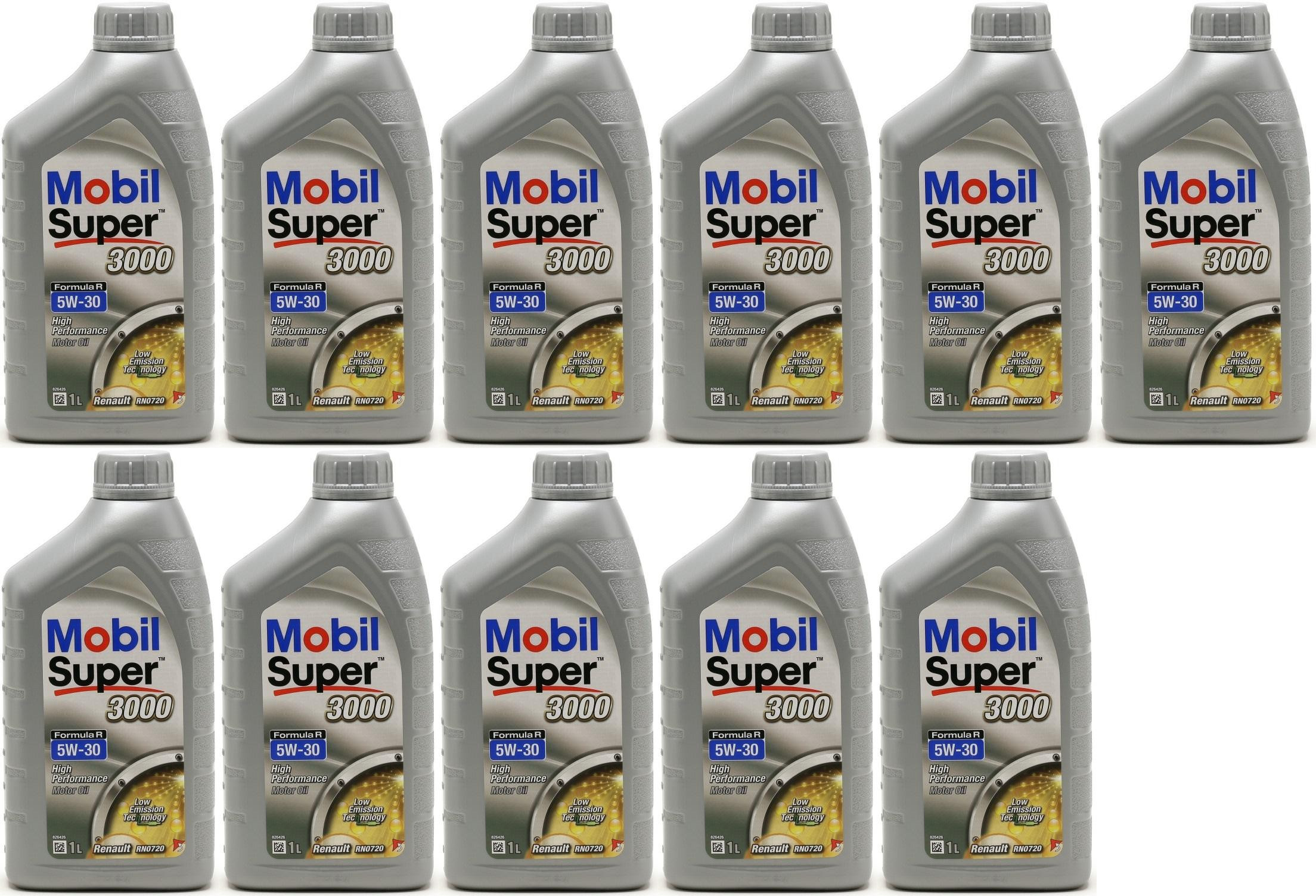 Mobil Super 3000 Formula R 5W-30 Motoröl 11x 1l = 11 Liter