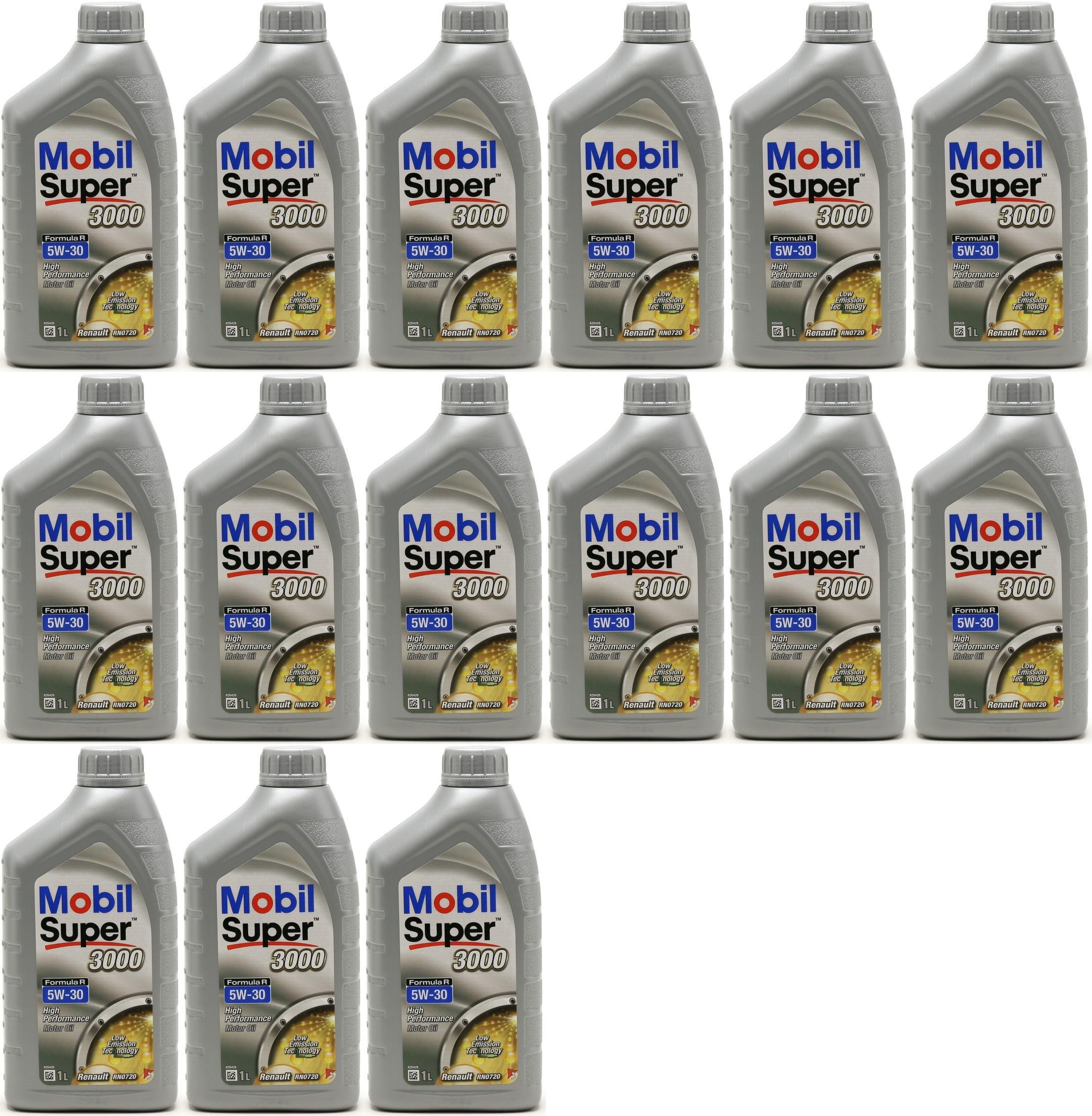 Mobil Super 3000 Formula R 5W-30 Motoröl 15x 1l = 15 Liter