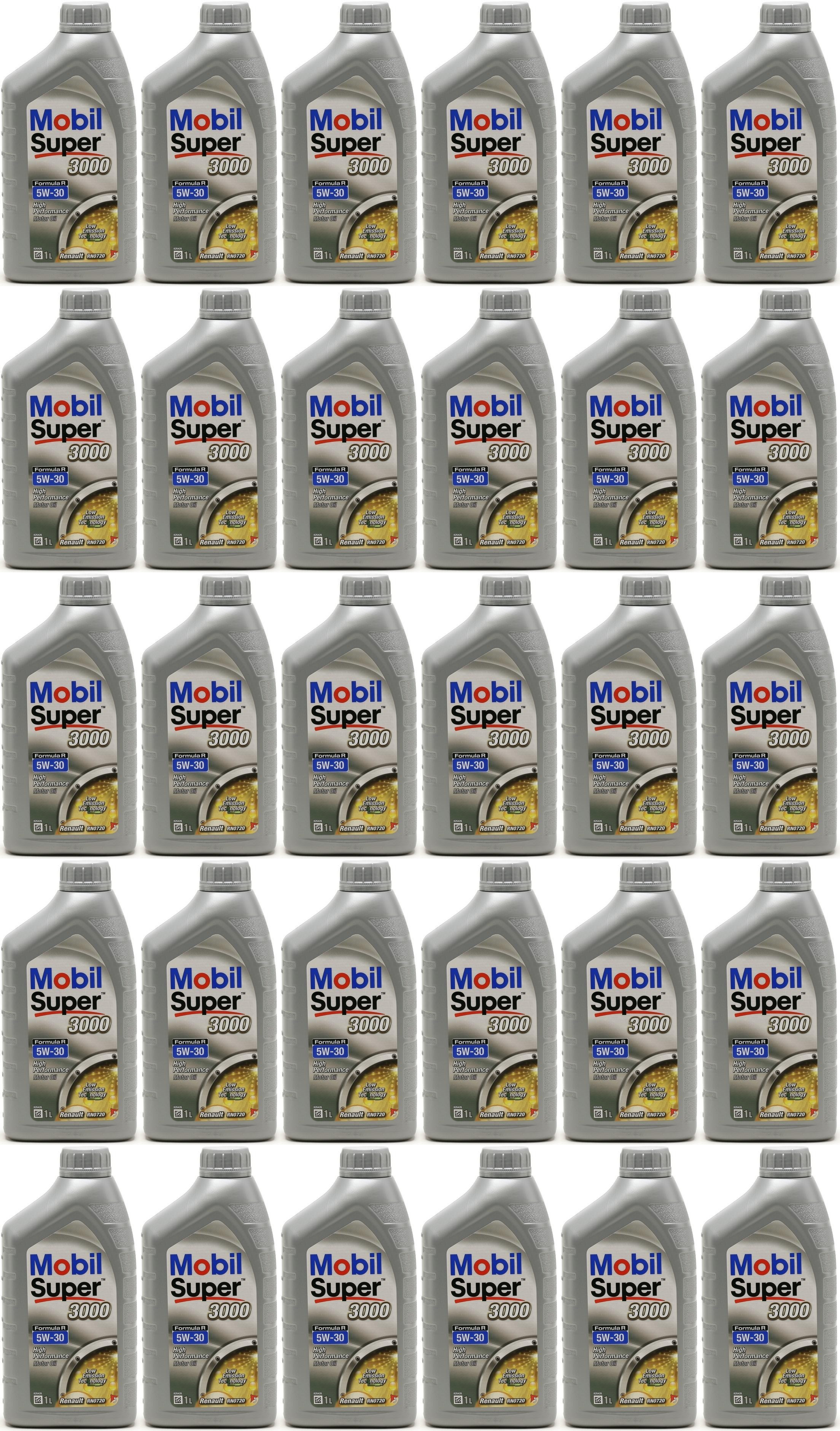Mobil Super 3000 Formula R 5W-30 Motoröl 30x 1l = 30 Liter